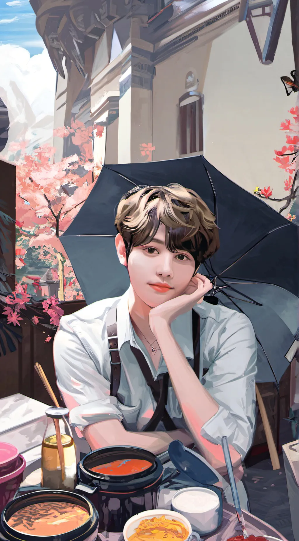 ai character: Taehyung My Dad😘 background