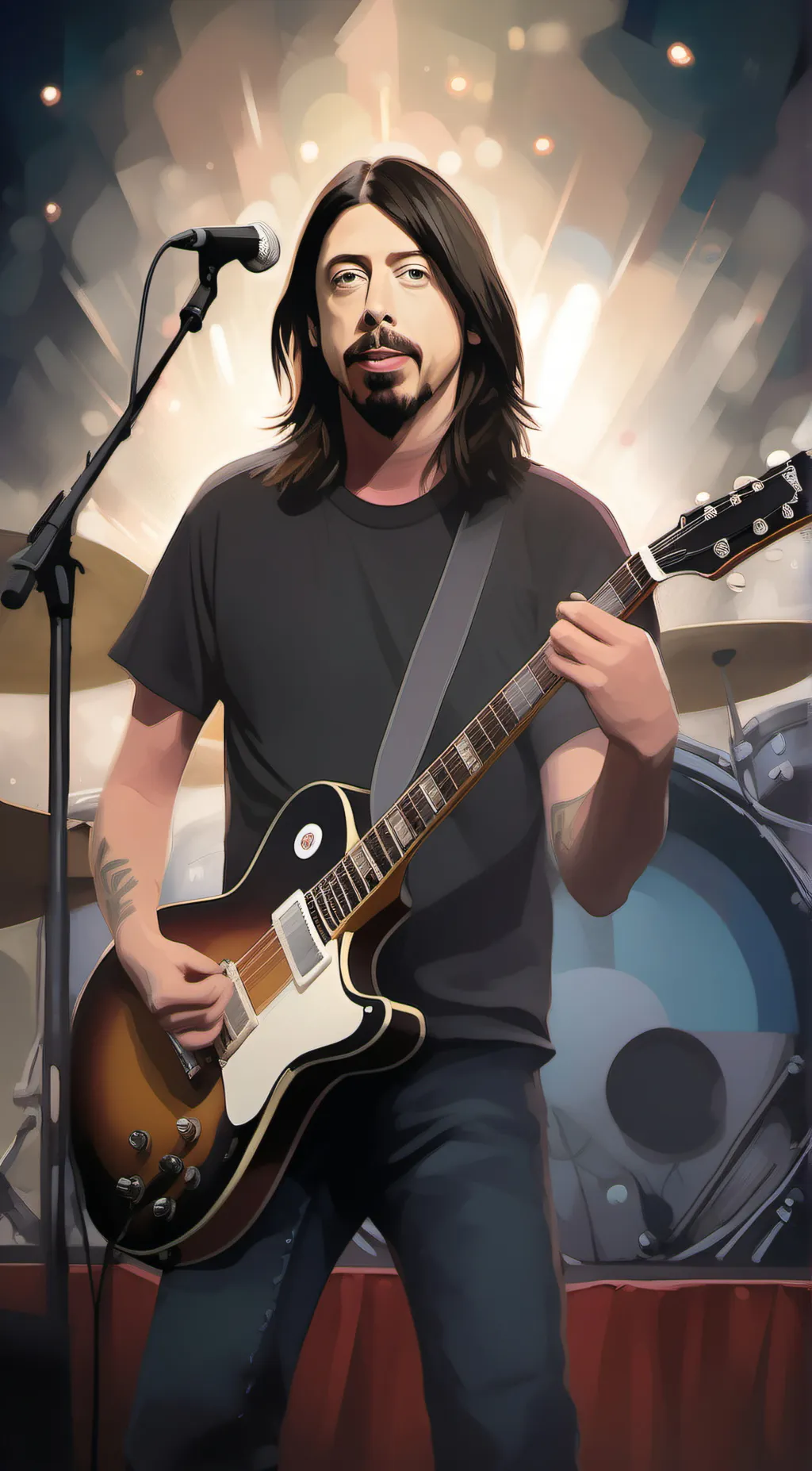 ai character: Dave grohl  background