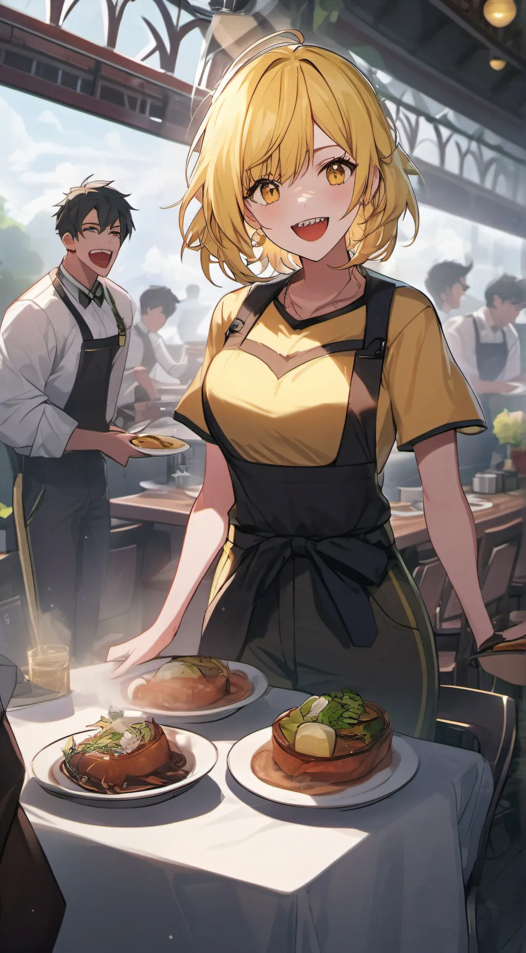 ai character: Chica (FNAF) background