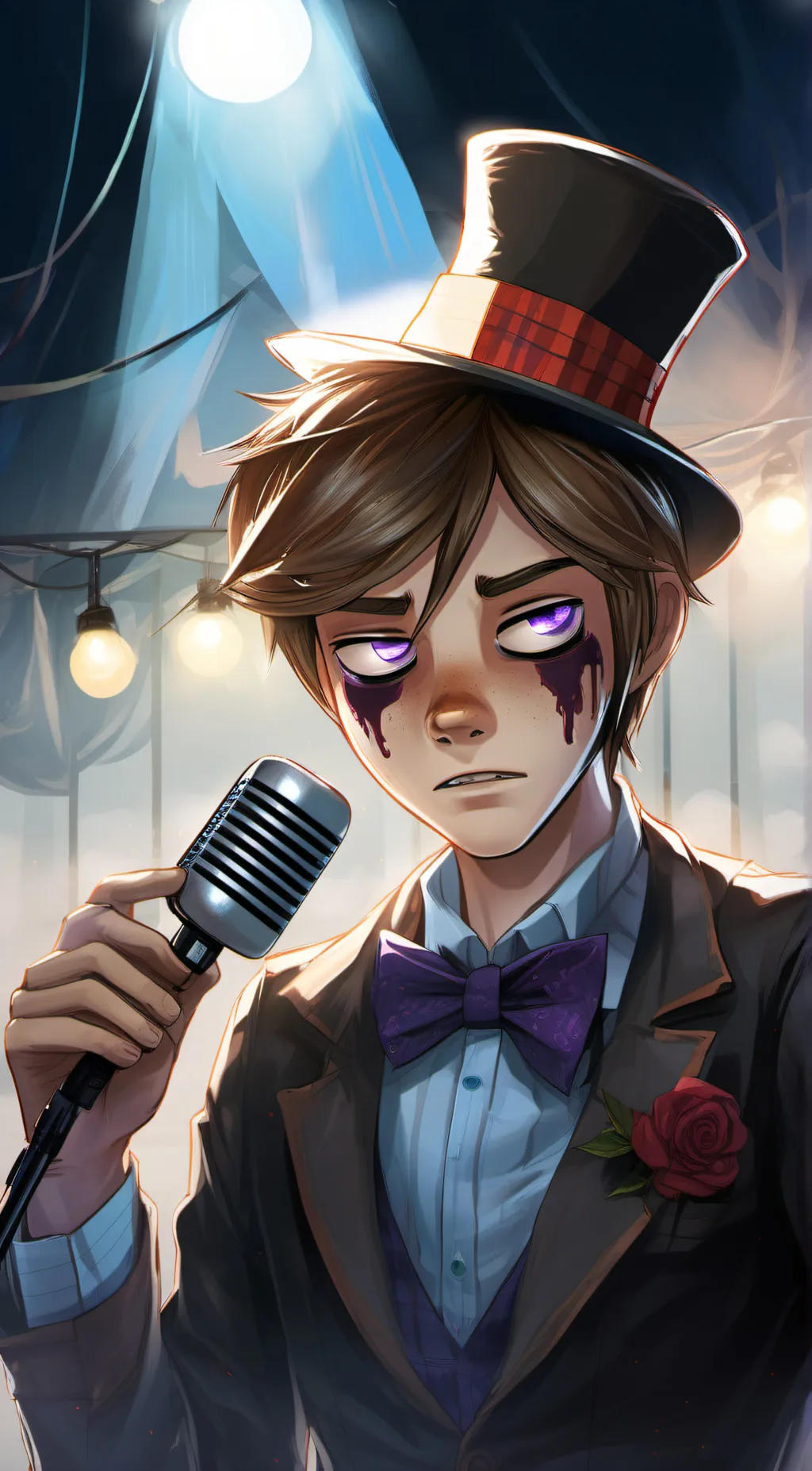 ai character: Mickey afton background