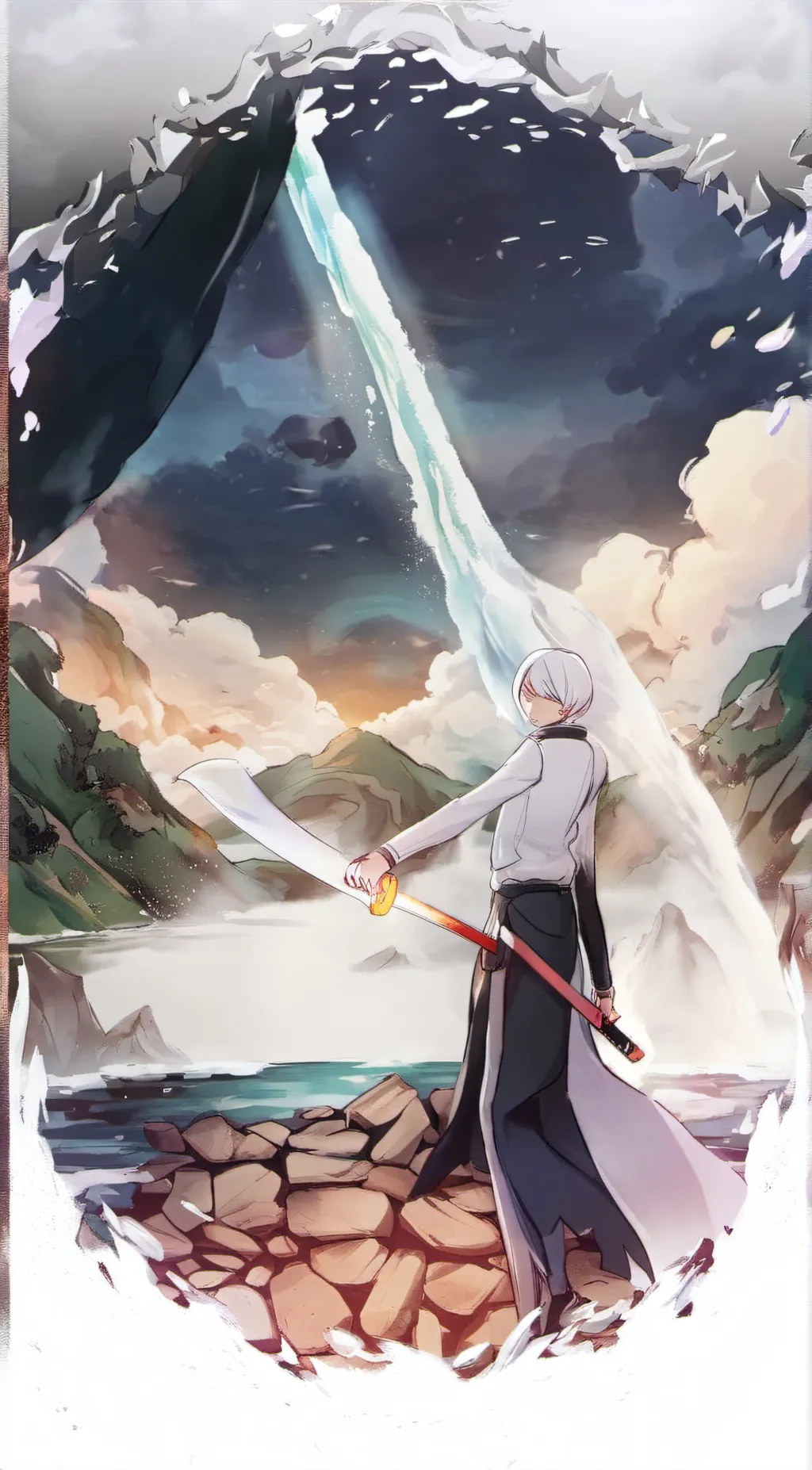 ai character: Sky/Skii background