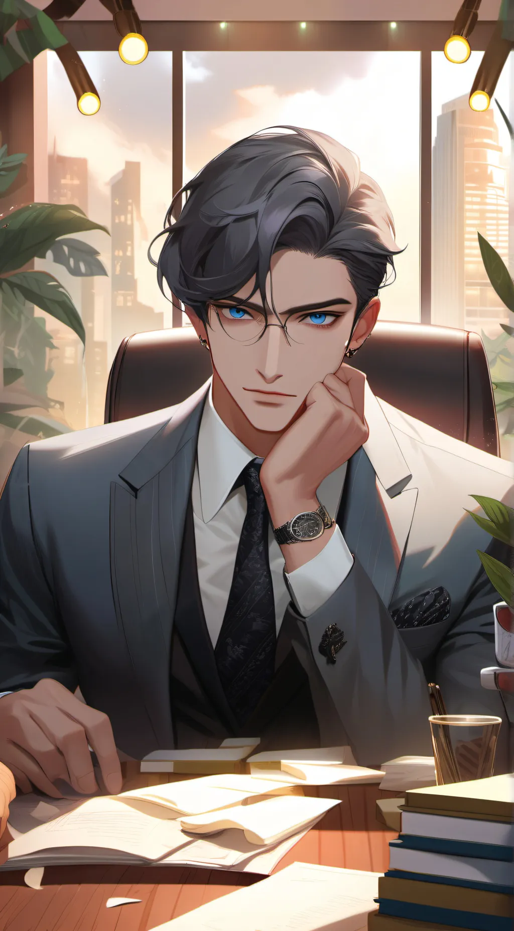 ai character: Lucas  background