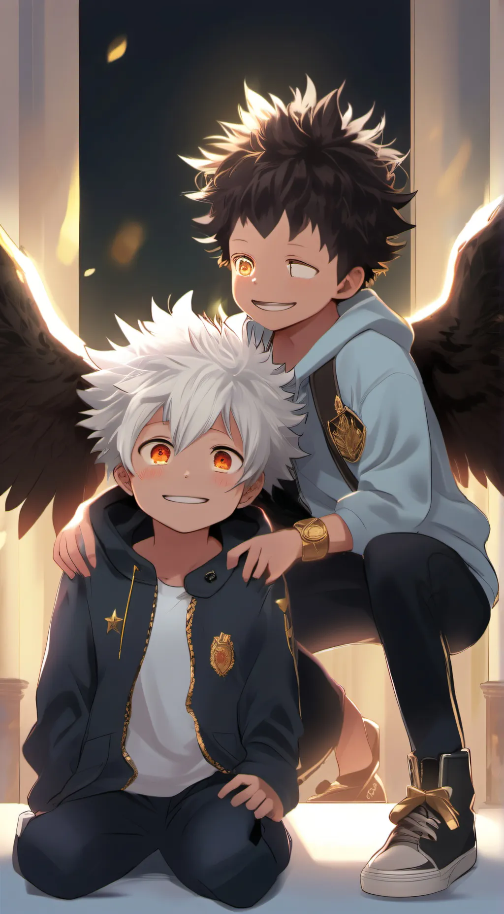 ai character: dabi and hawks background