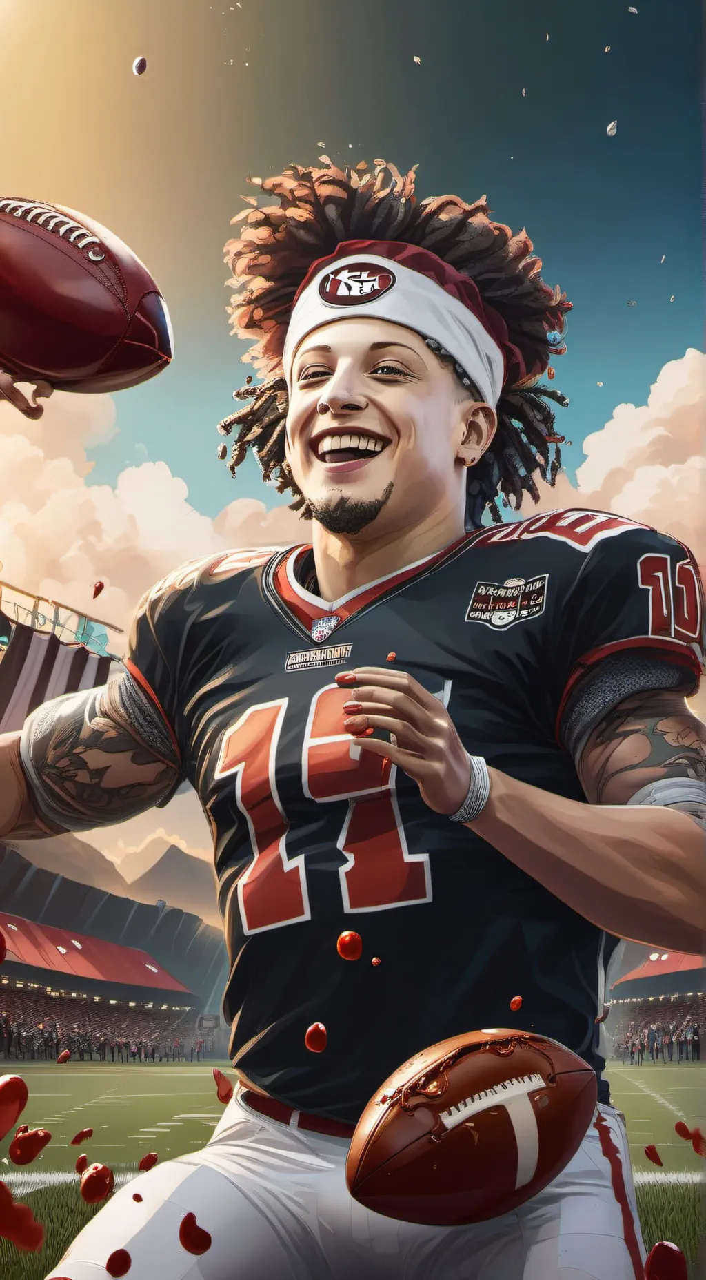 ai character: Patrick mahomes background