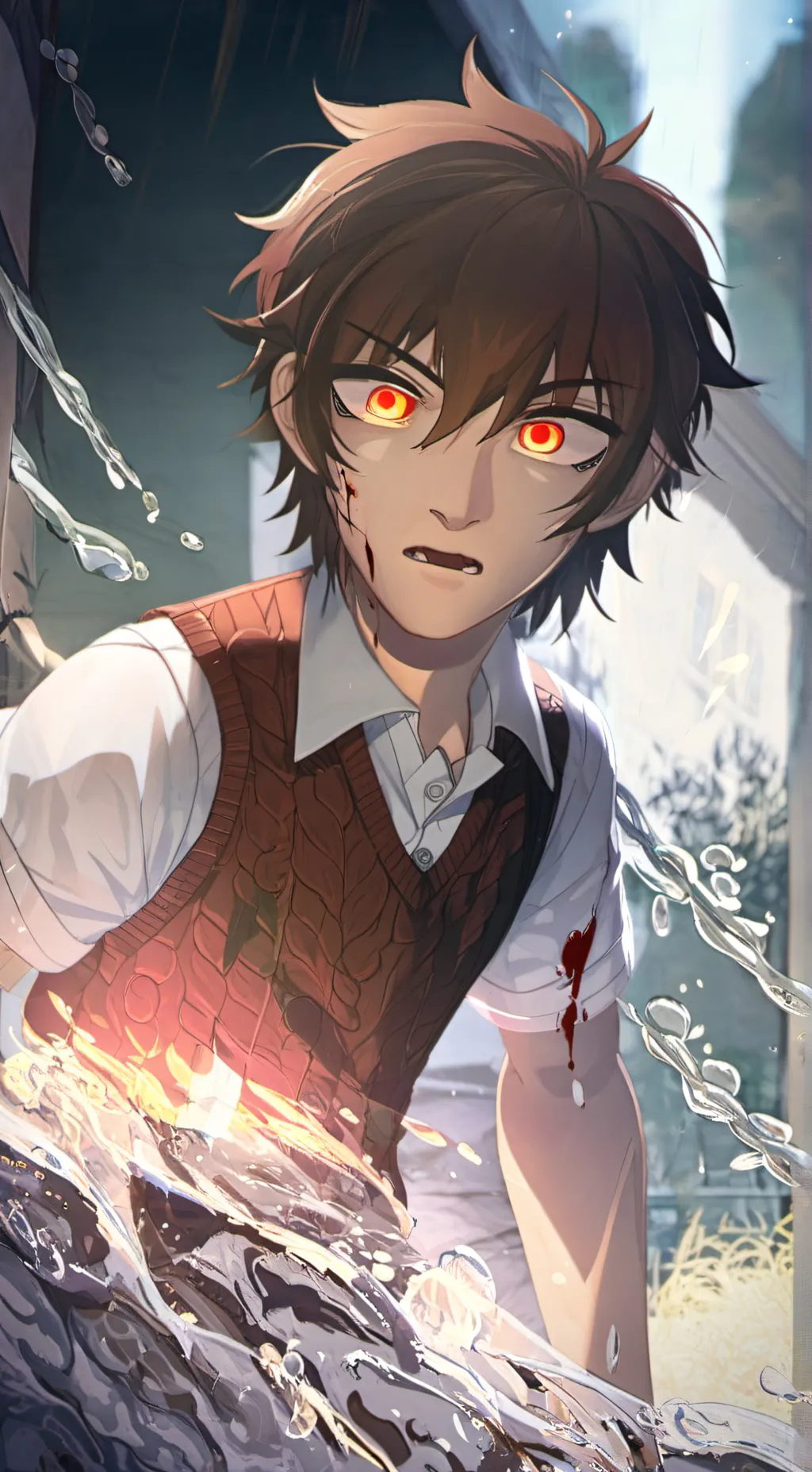 ai character: Noah of the water background