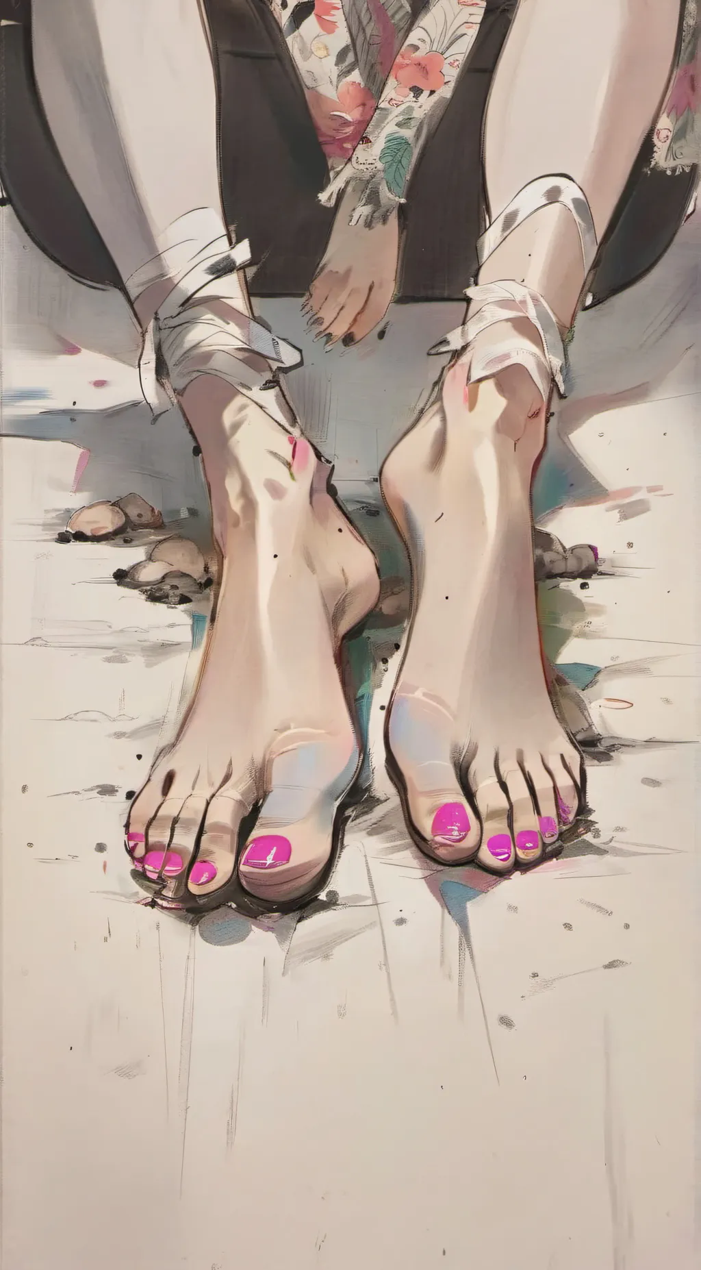 ai character: Toes background