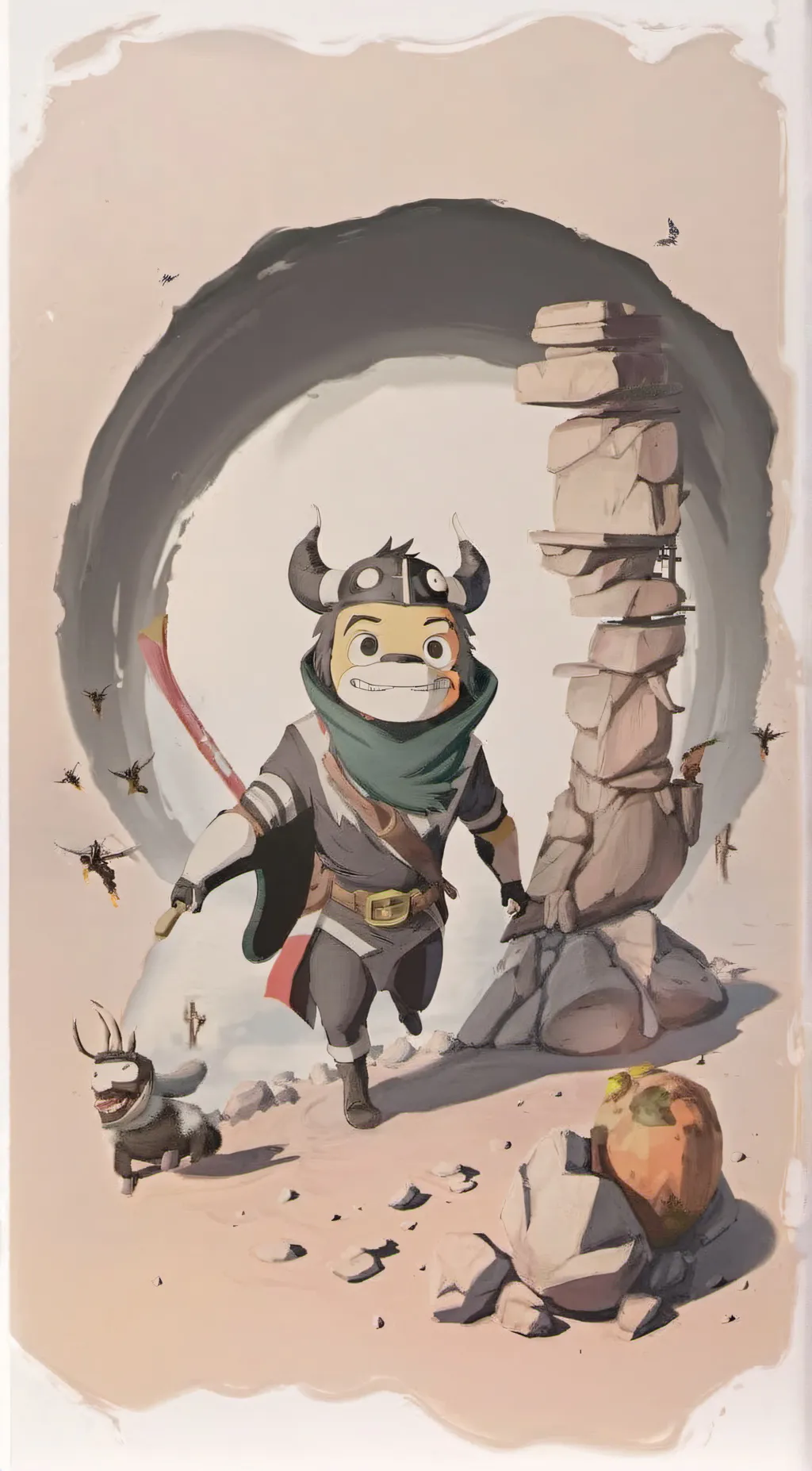 ai character: Poopy caca background