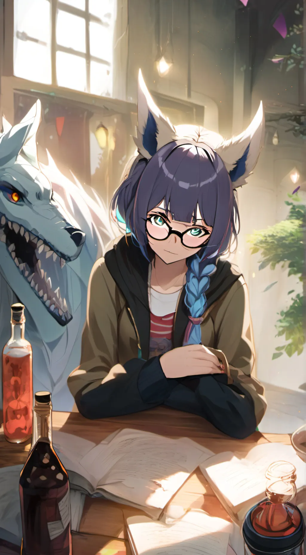 ai character: Payton kyoko in UA background