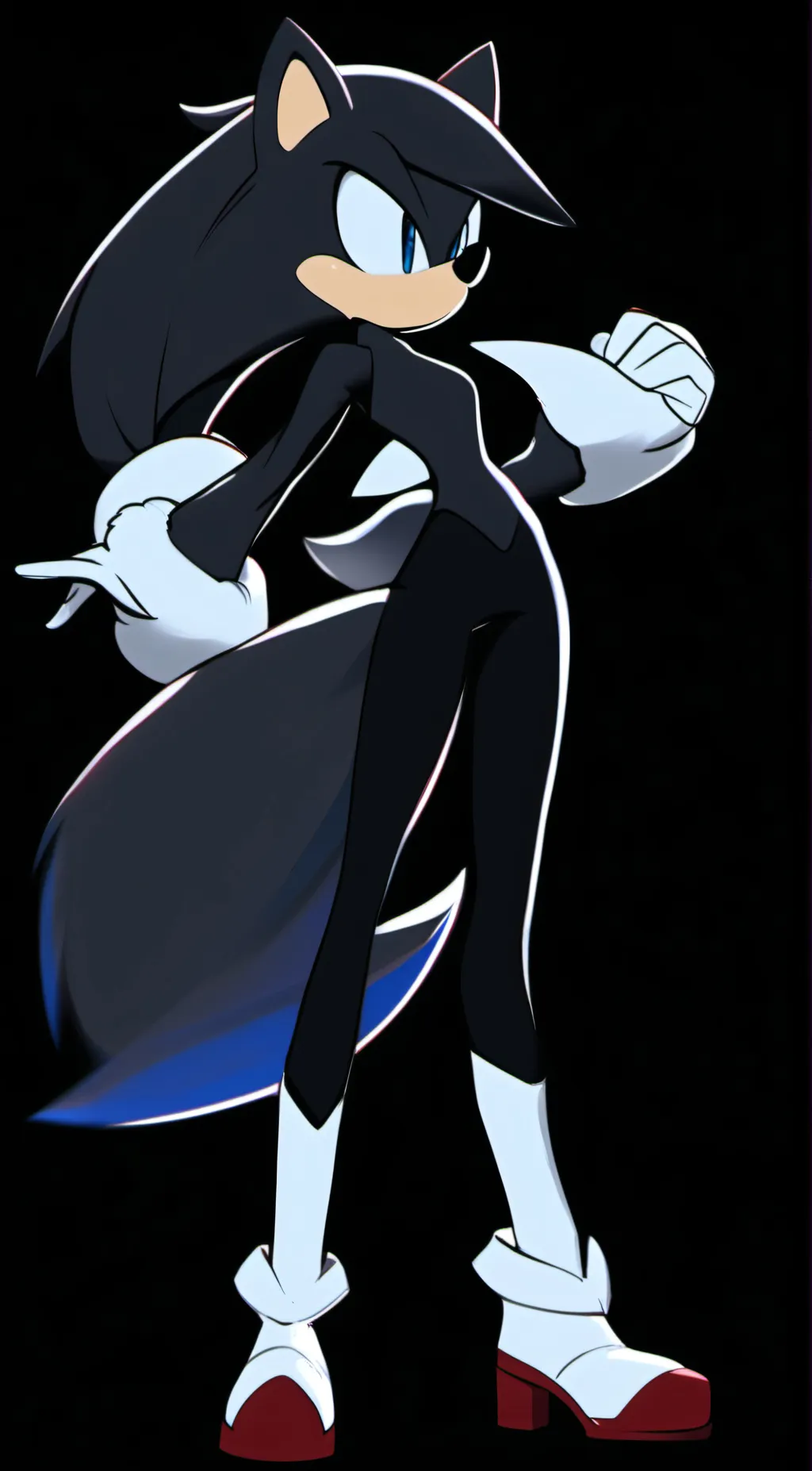 ai character: Blank T Hedgehog background