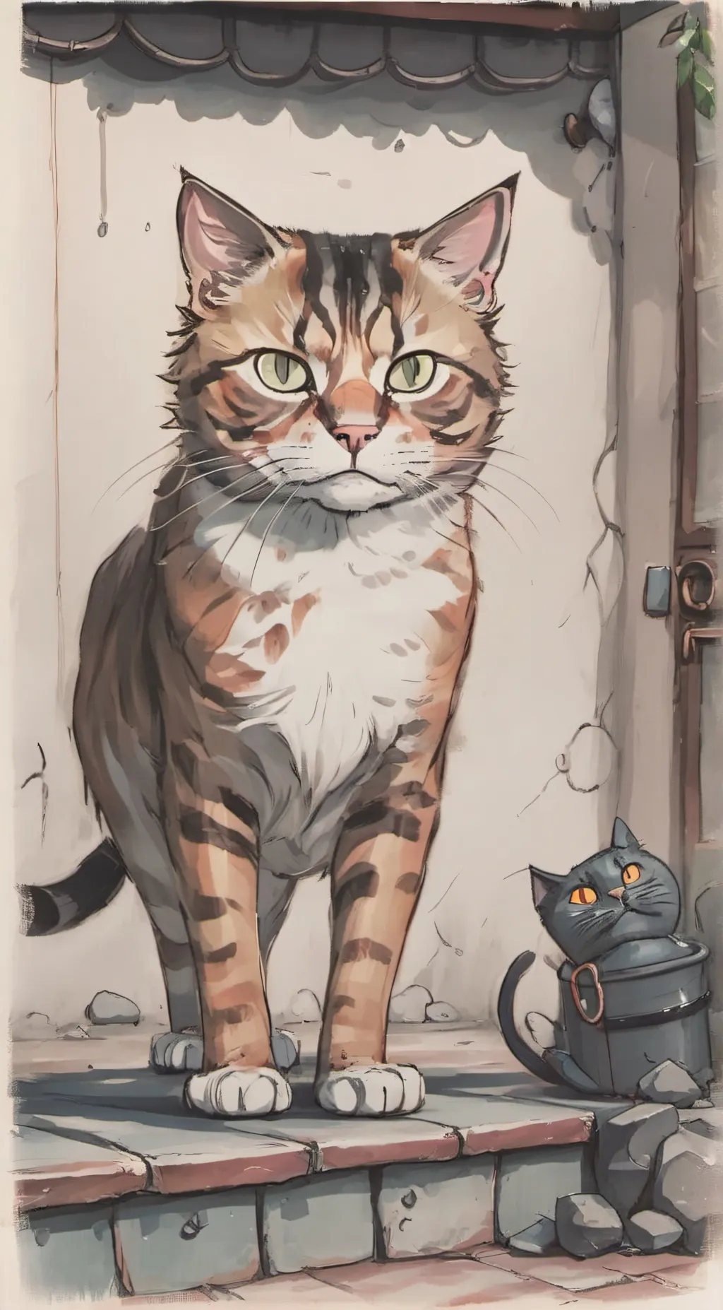 ai character: Cream cheese background