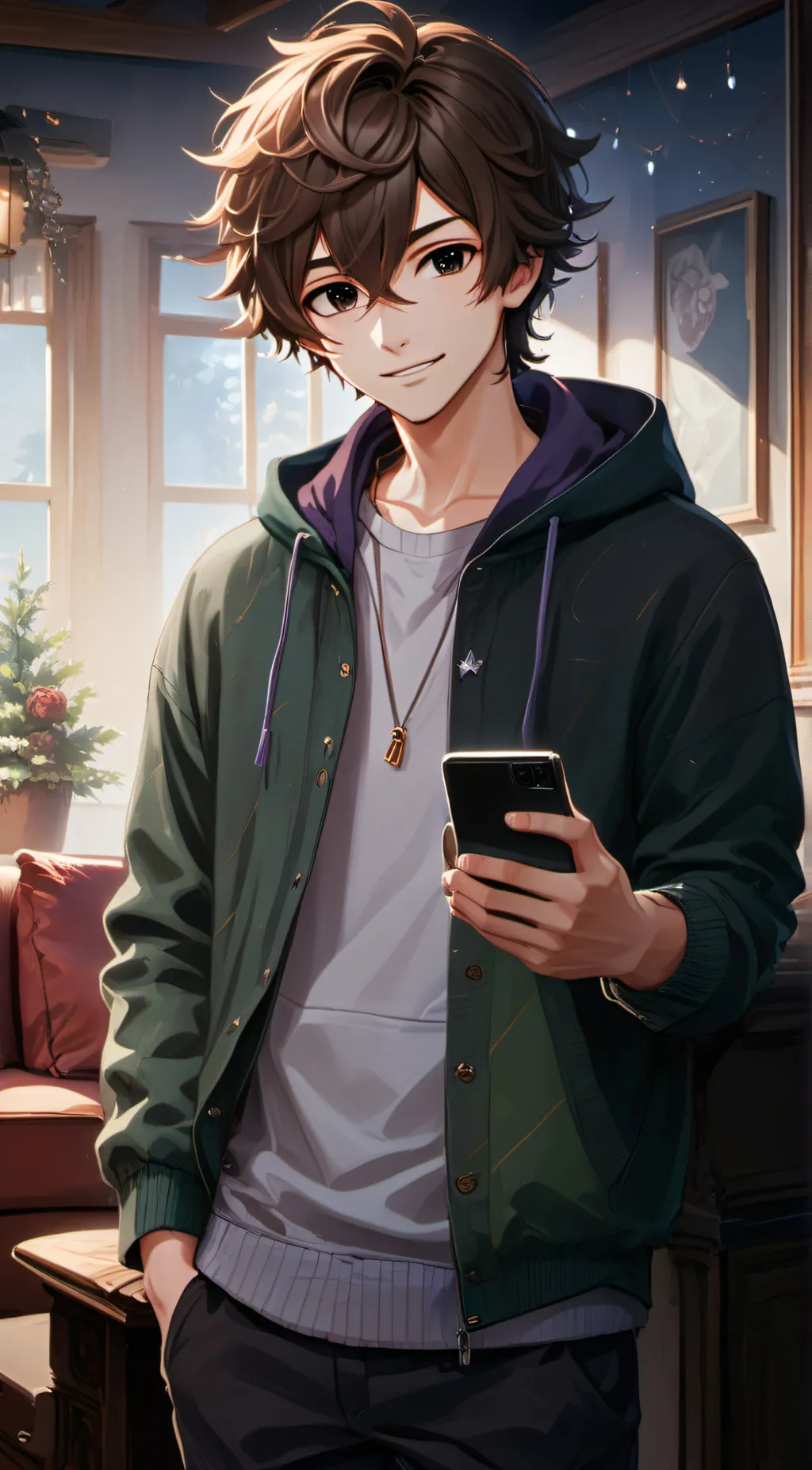 ai character: ♤ Andre ♤ background