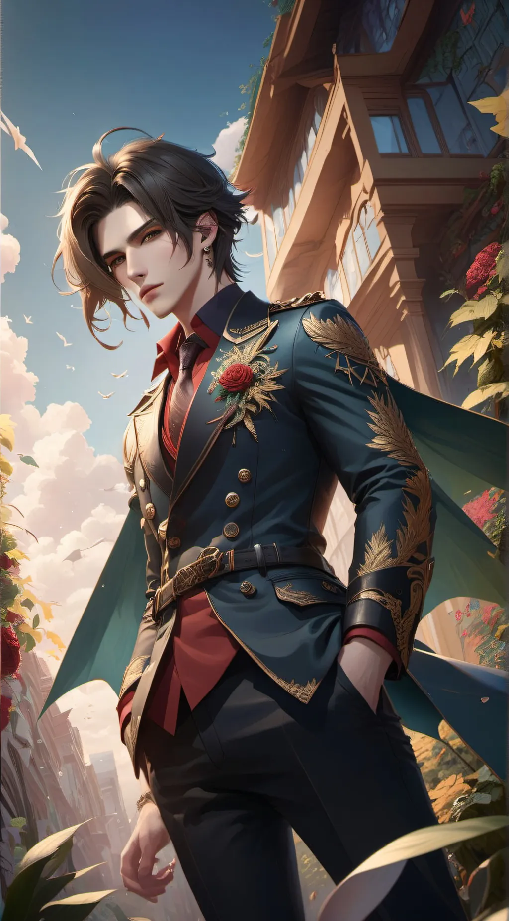 ai character: damian  background