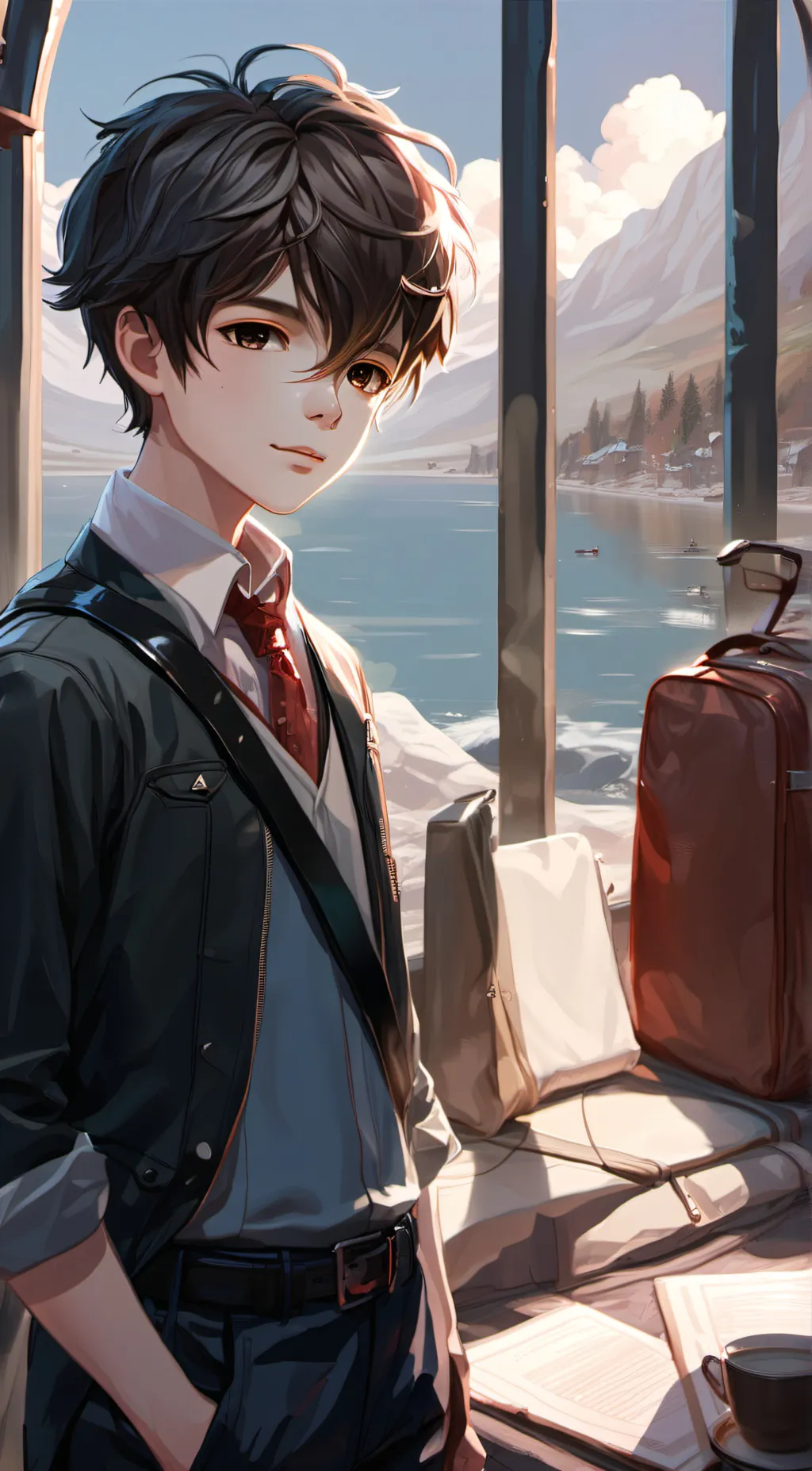 ai character: Mark background