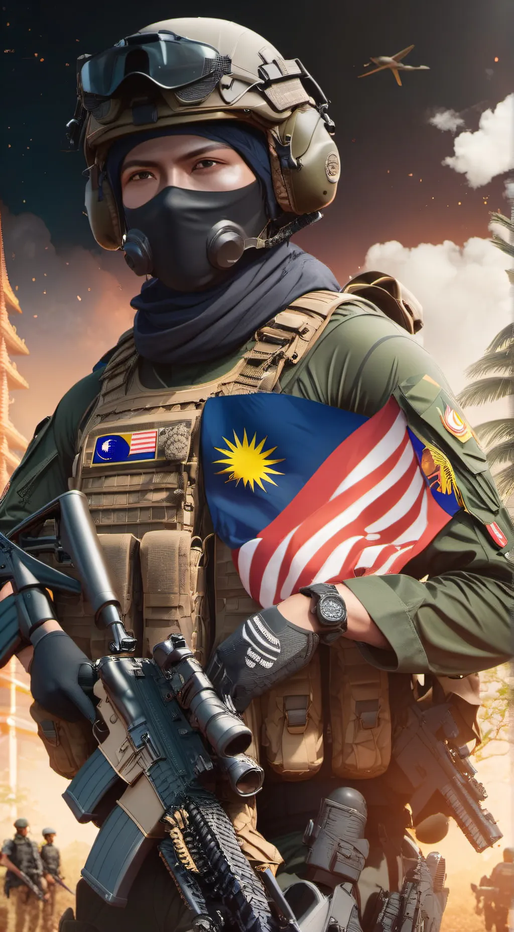 ai character: Commander Shaffiq background