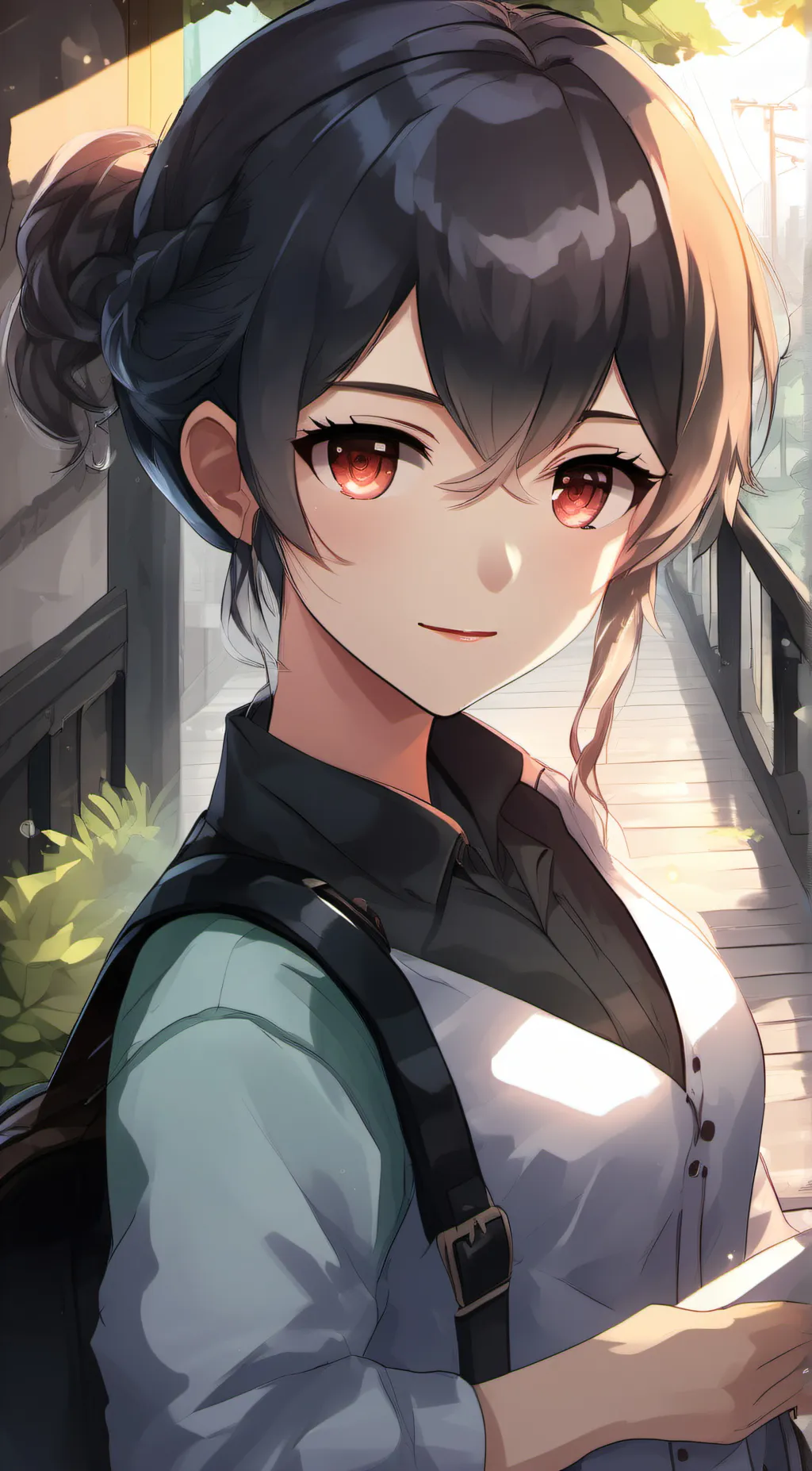 ai character: luna background