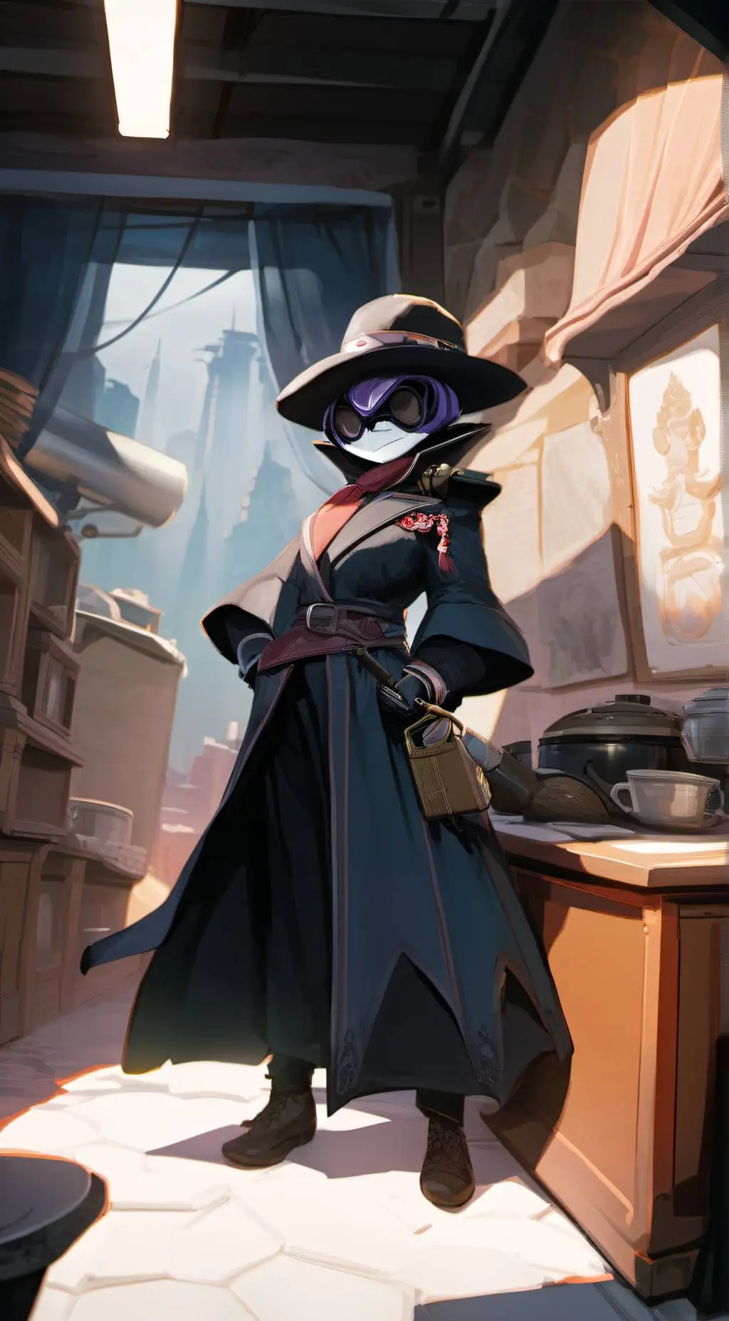 ai character:  murder drones background