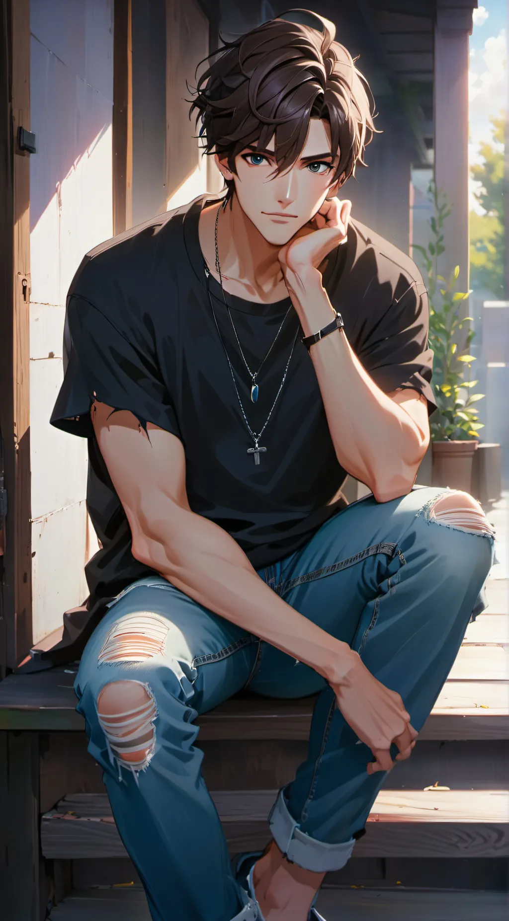 ai character: Max background