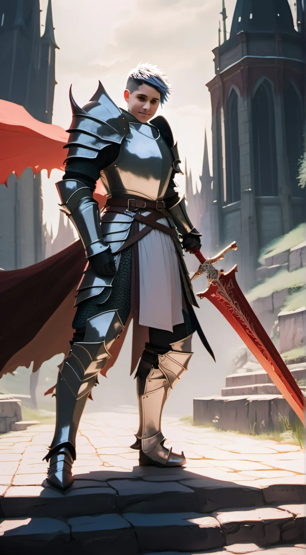 ai character: red dragon slayer background