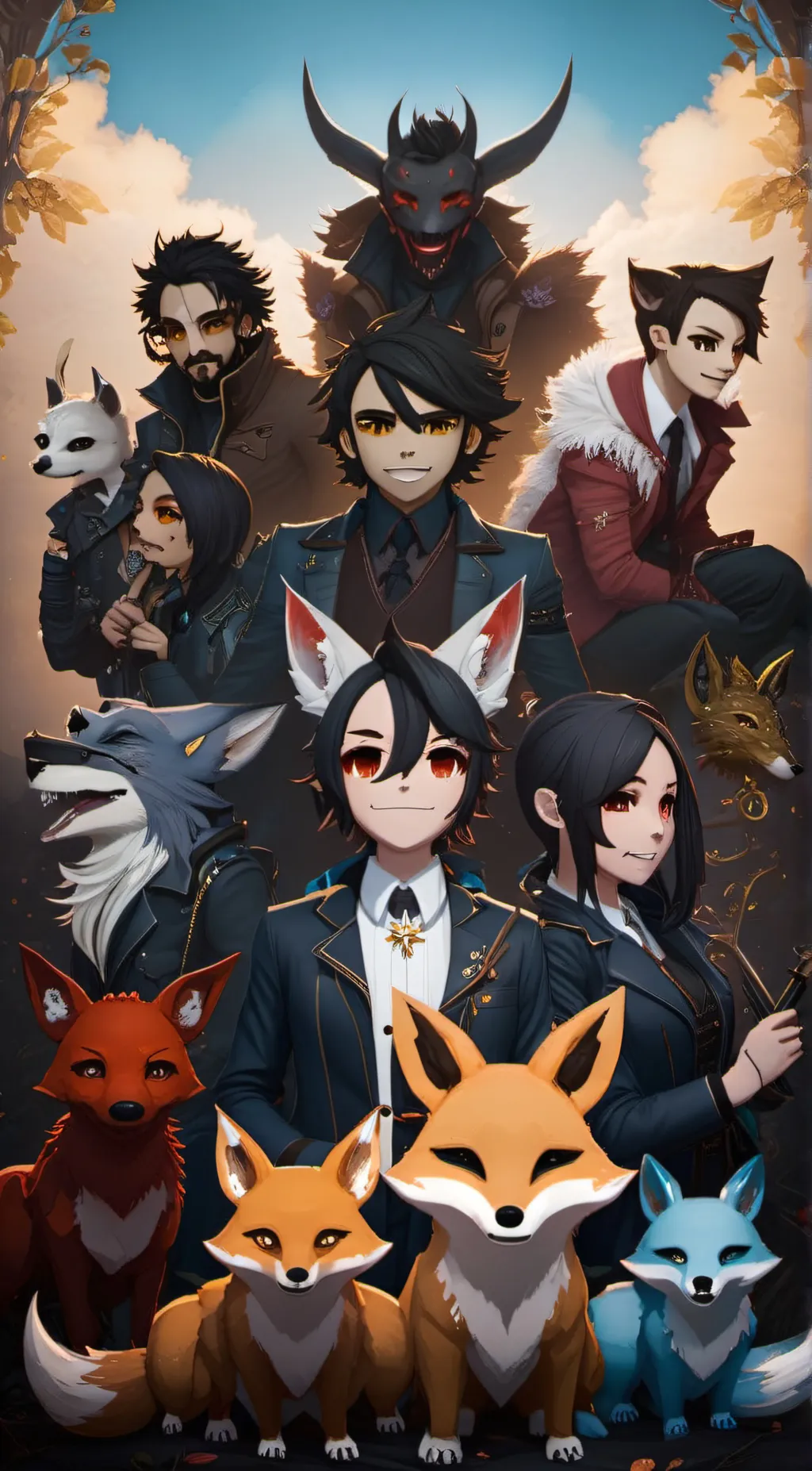 ai character: mia and her group background