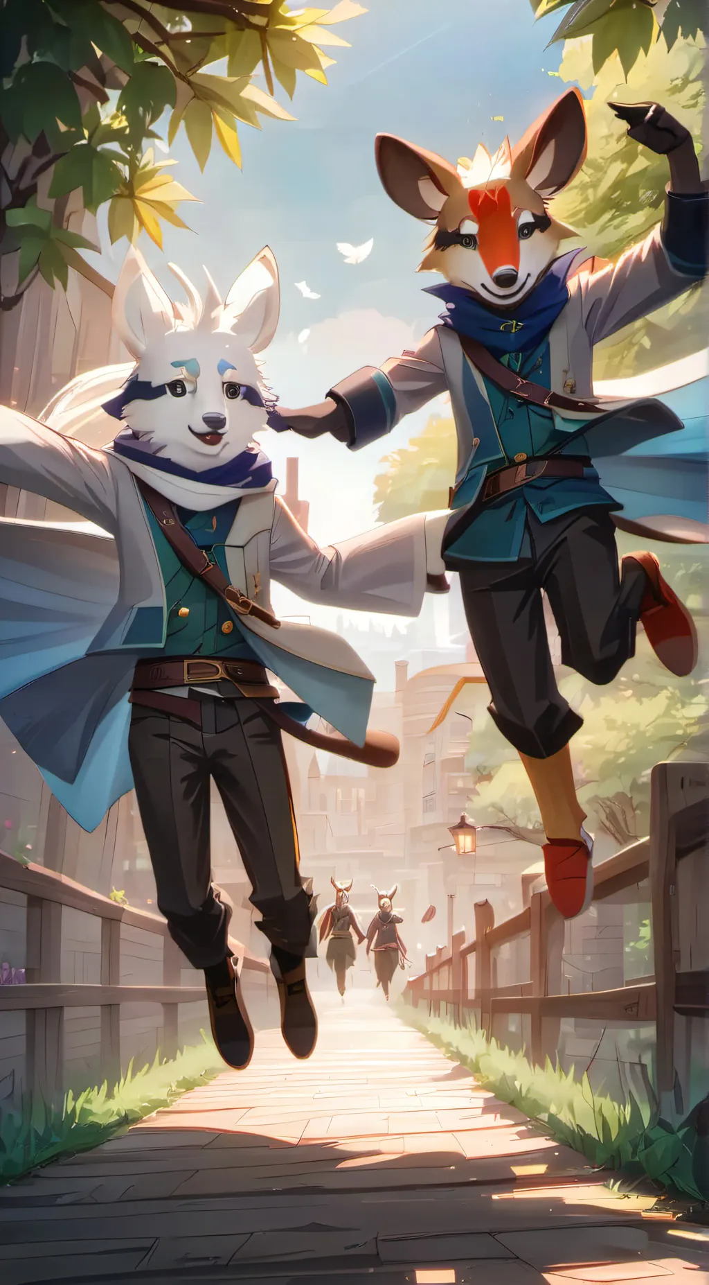 ai character: lizzy and polly background