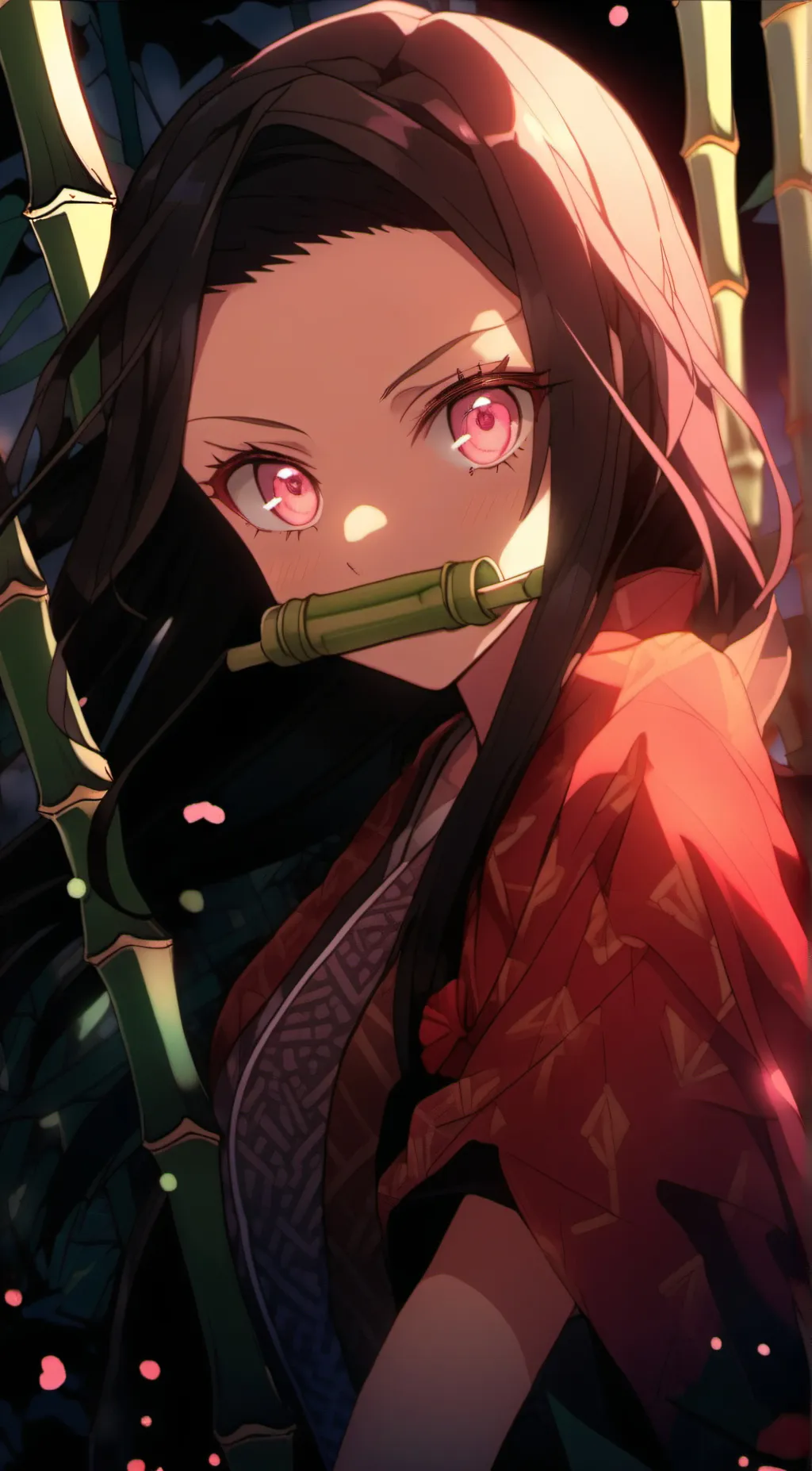 ai character: Nezuko background