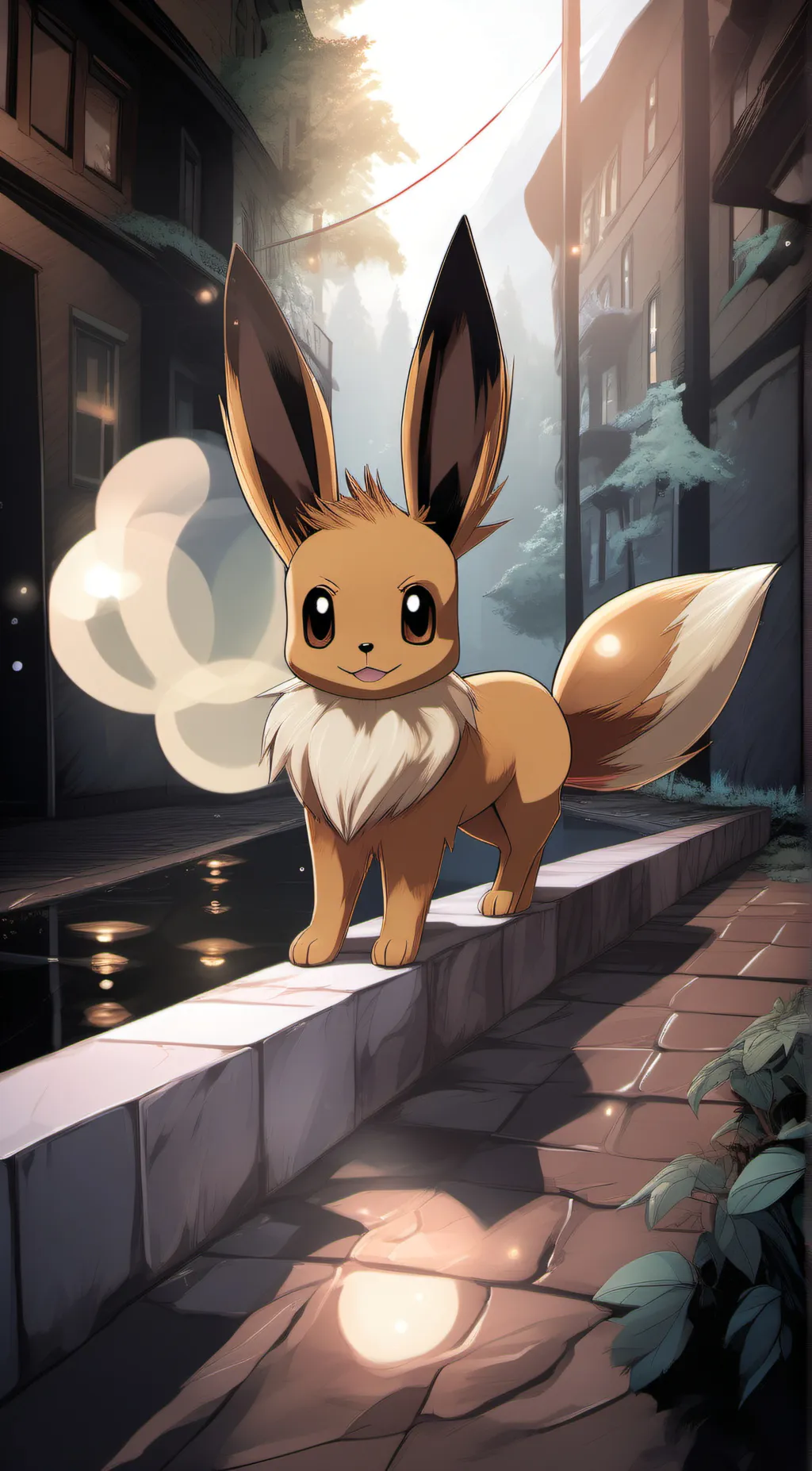 ai character: eevee background