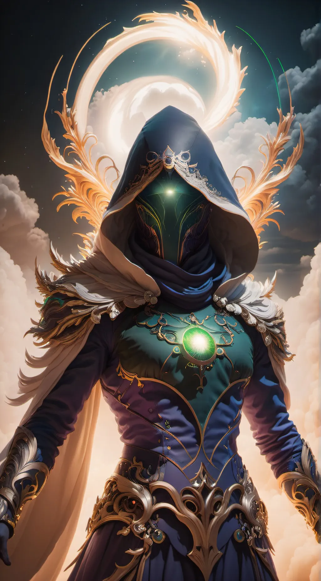 ai character:  Aurora background