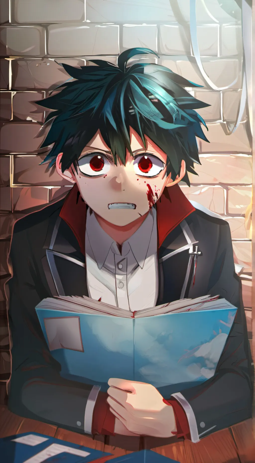 ai character: yandere deku  background