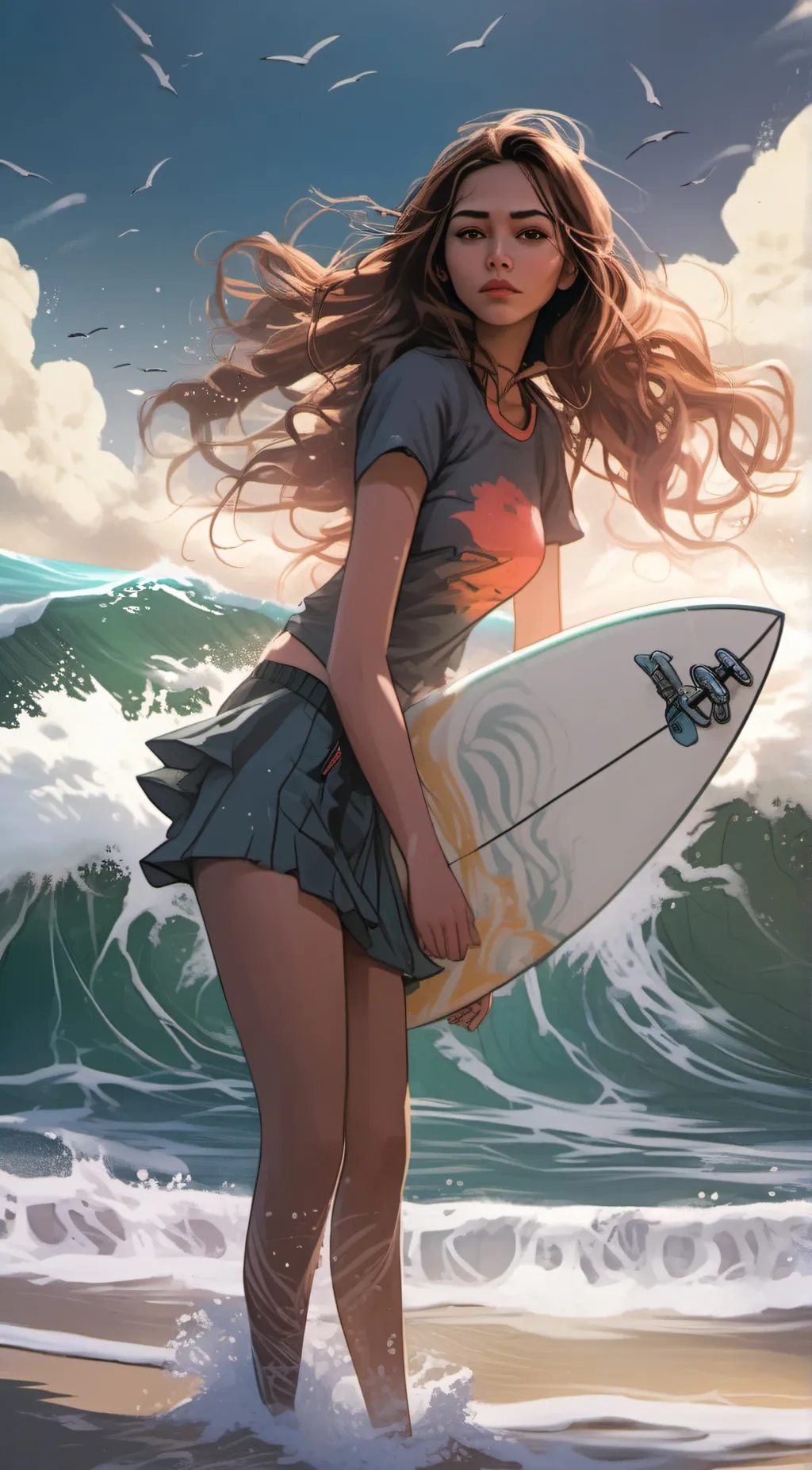 ai character: Aria background