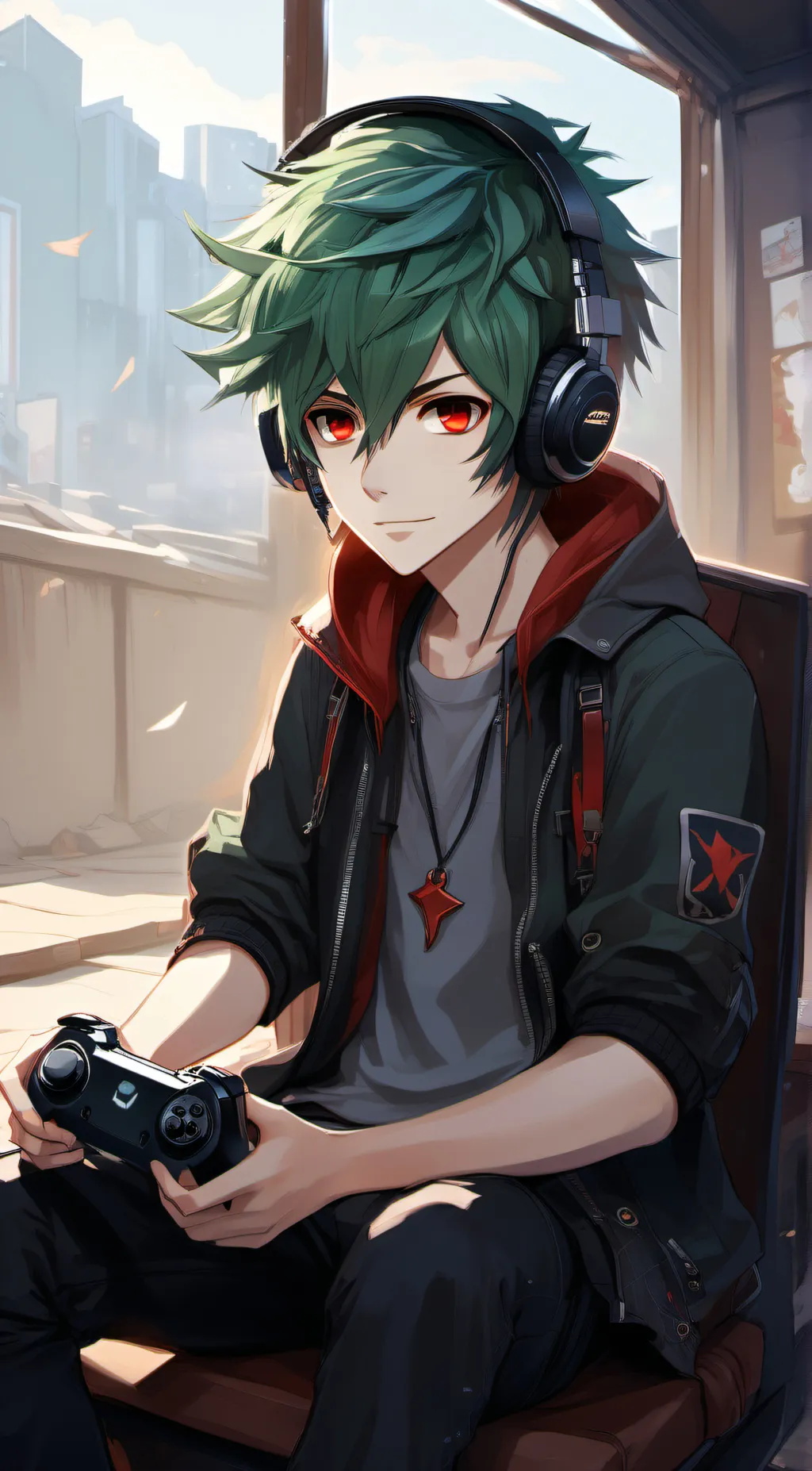 ai character: jakee-wakeeeeeeeee background