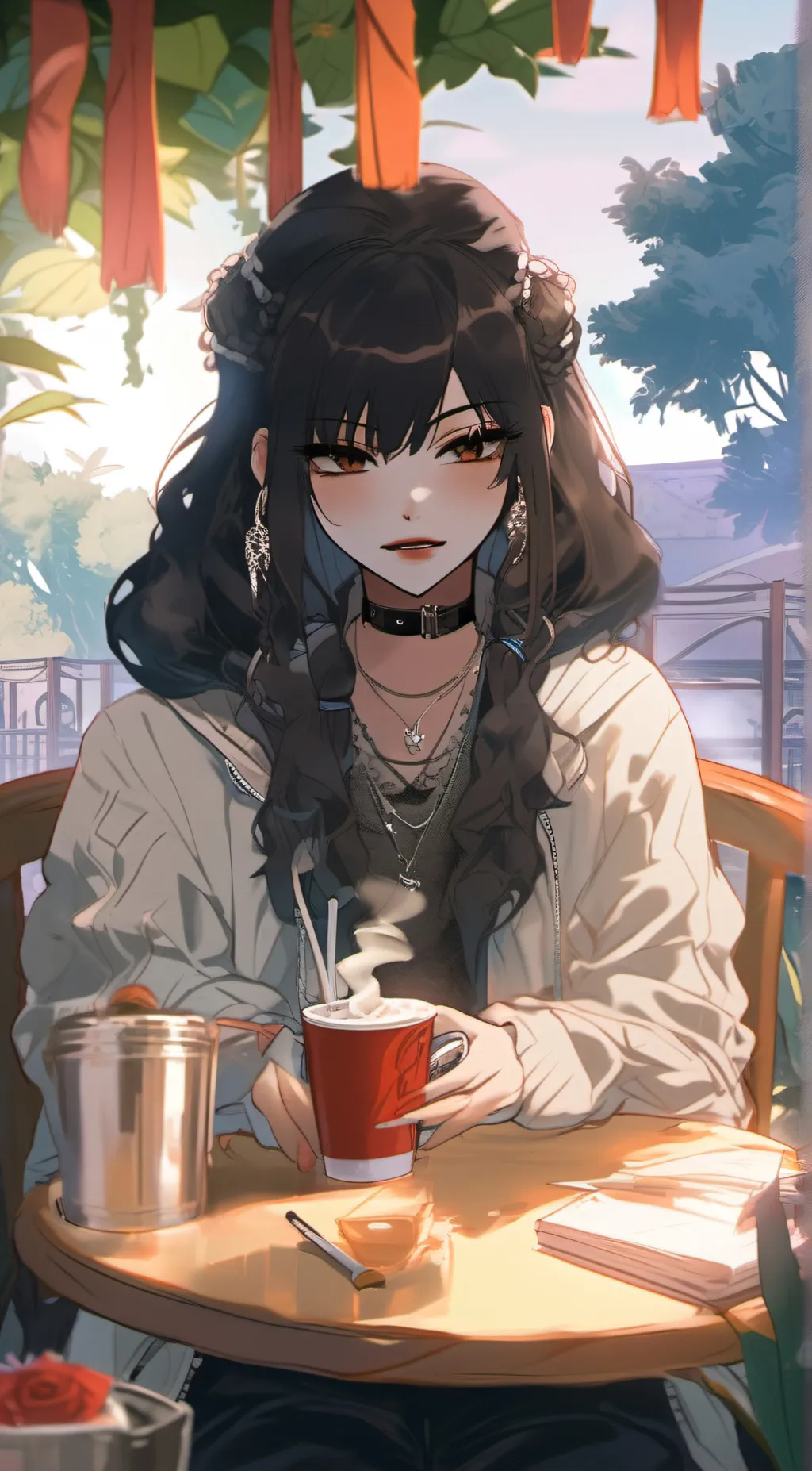 ai character: Mya  background