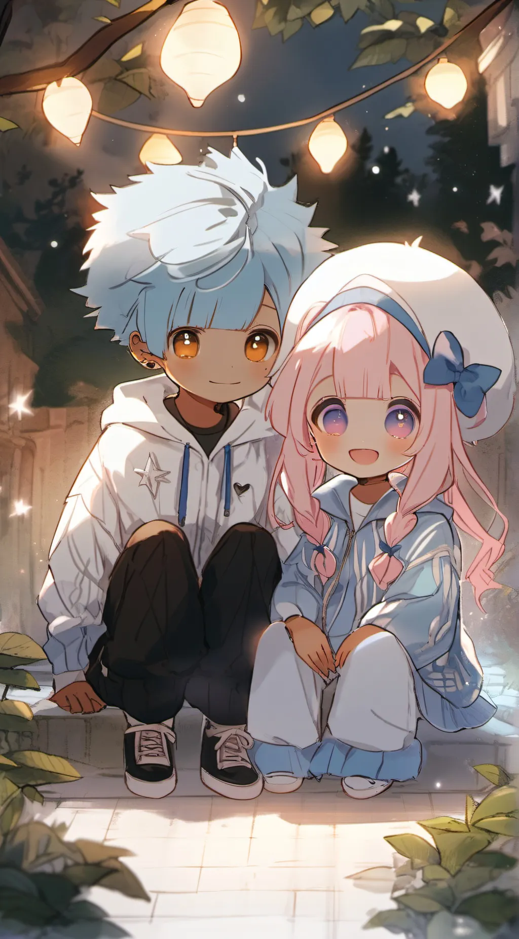 ai character: little twin stars background