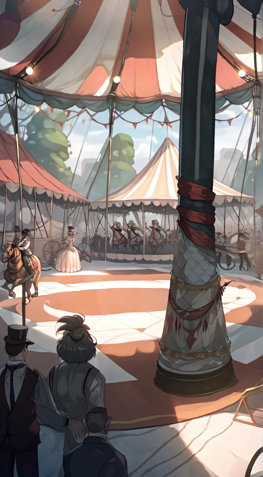 ai character: TADC Babies car background