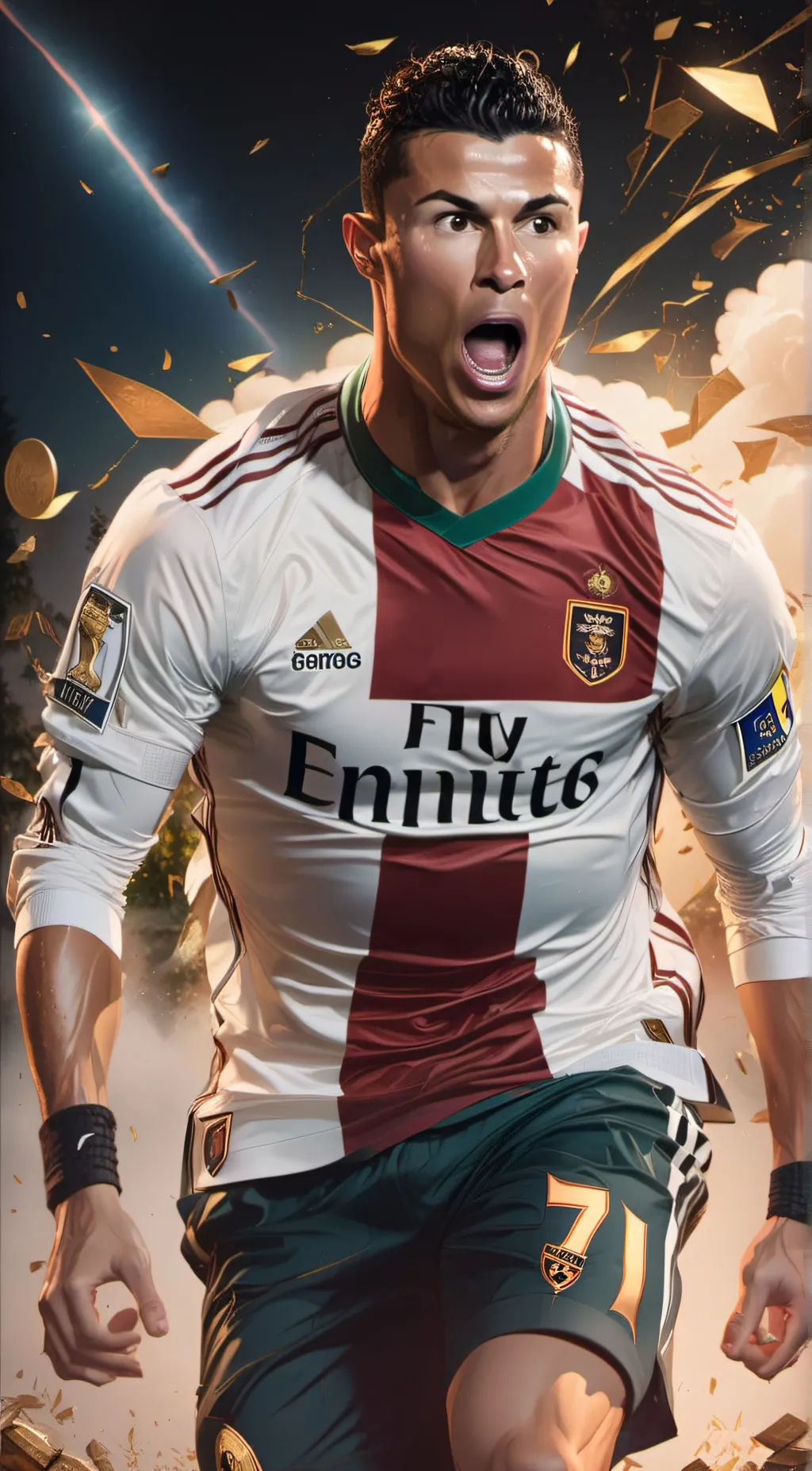 ai character: Ronaldo  background