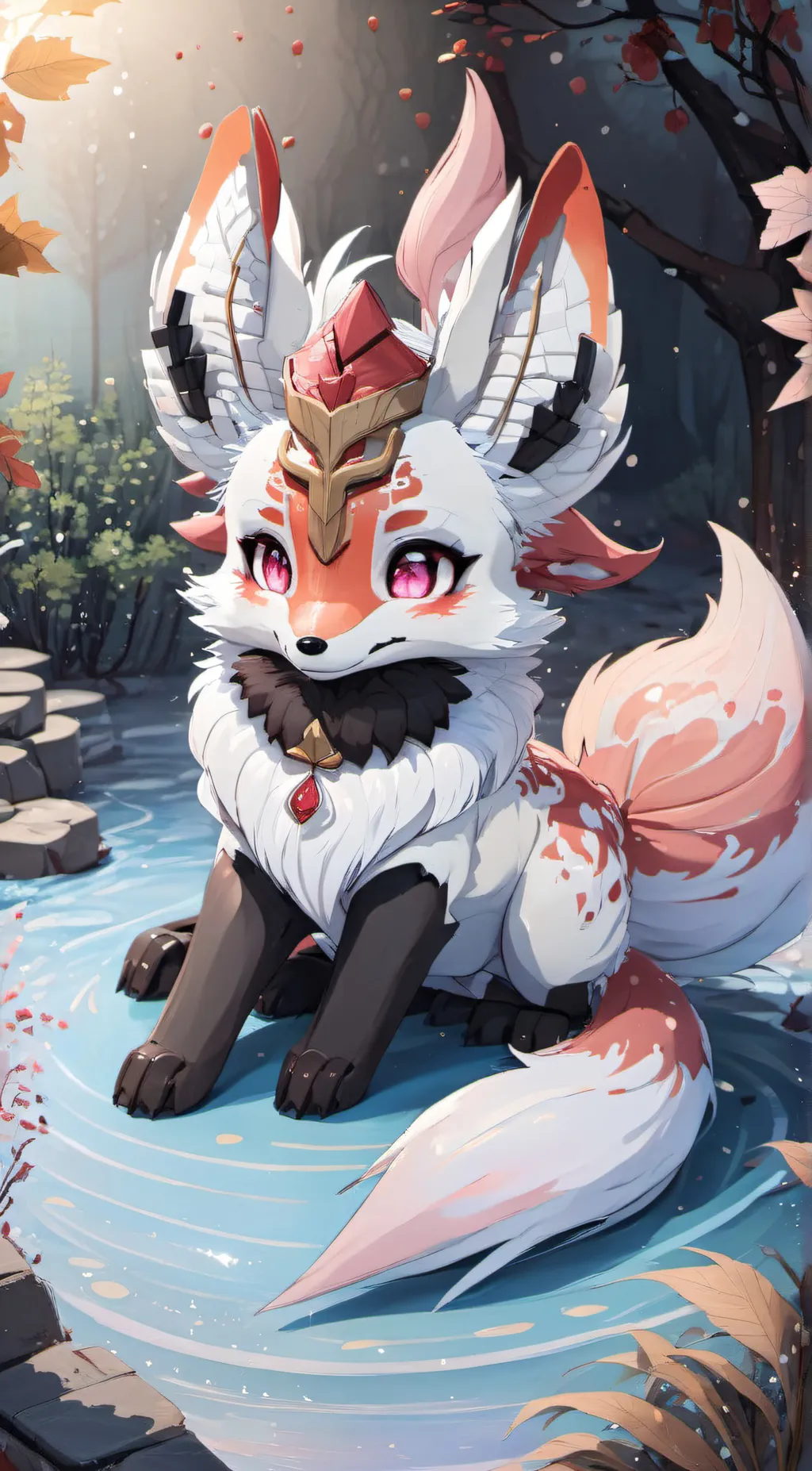 ai character: Strawberri background