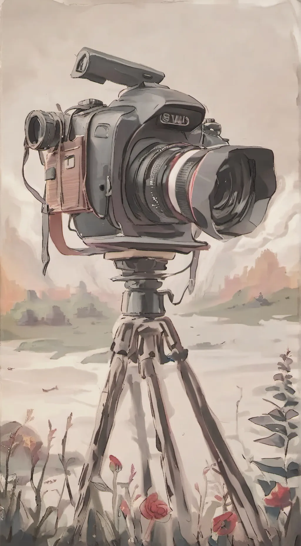 ai character: camera man background