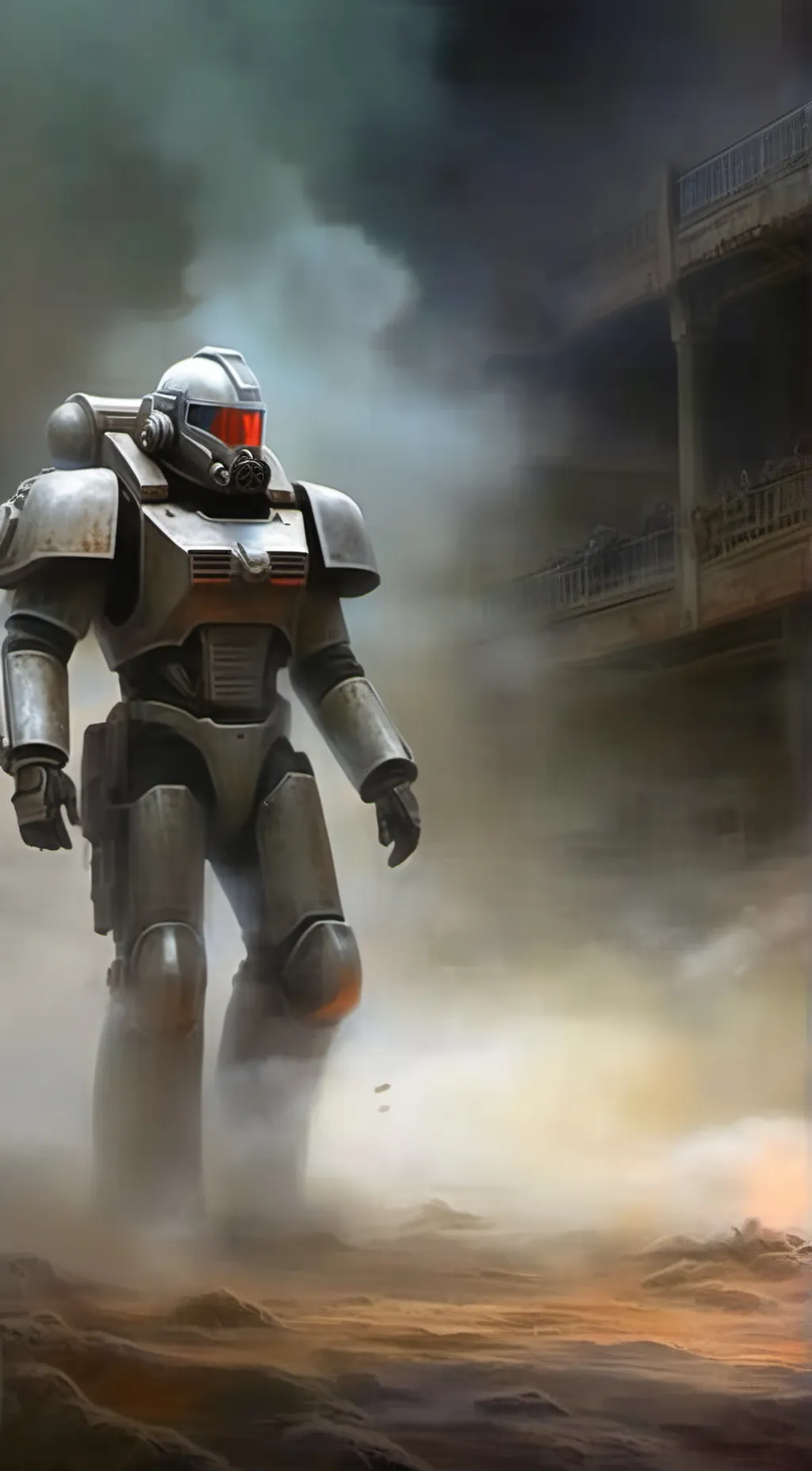 ai character: 辐射废土 background