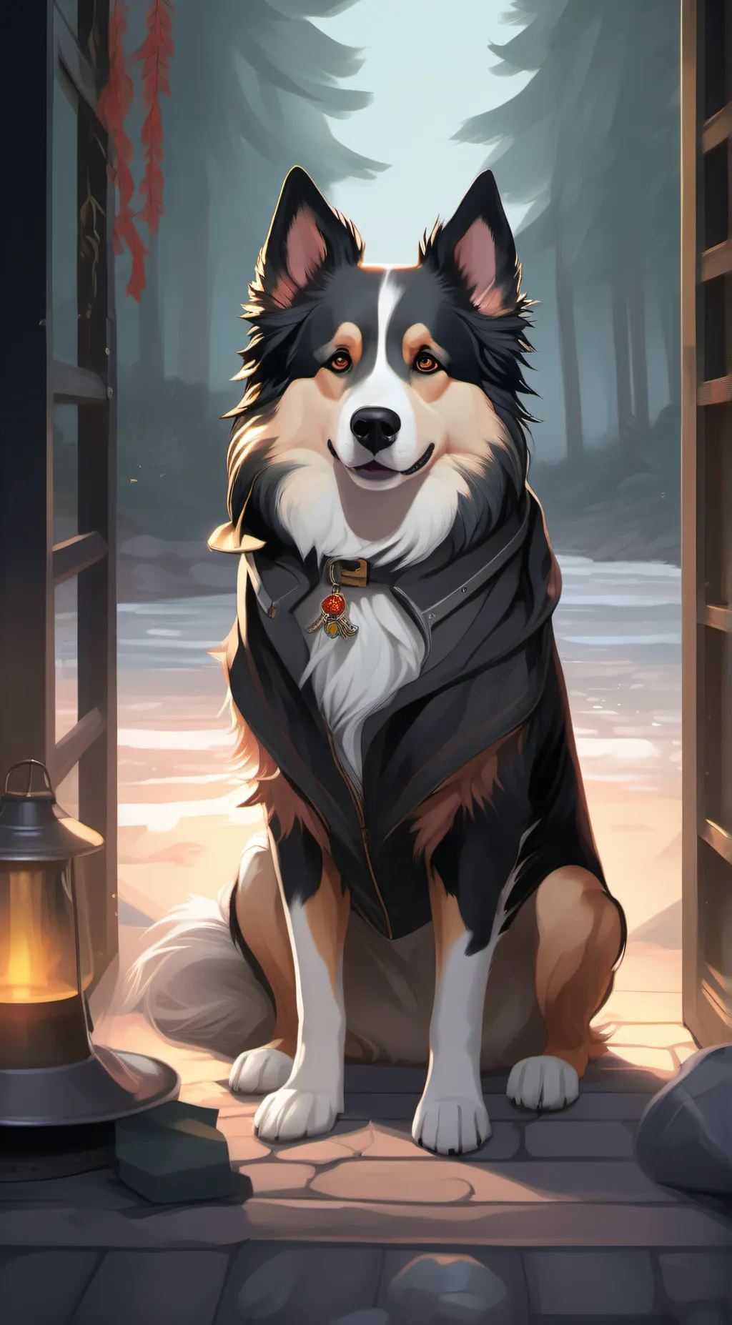 ai character: PUPPY background