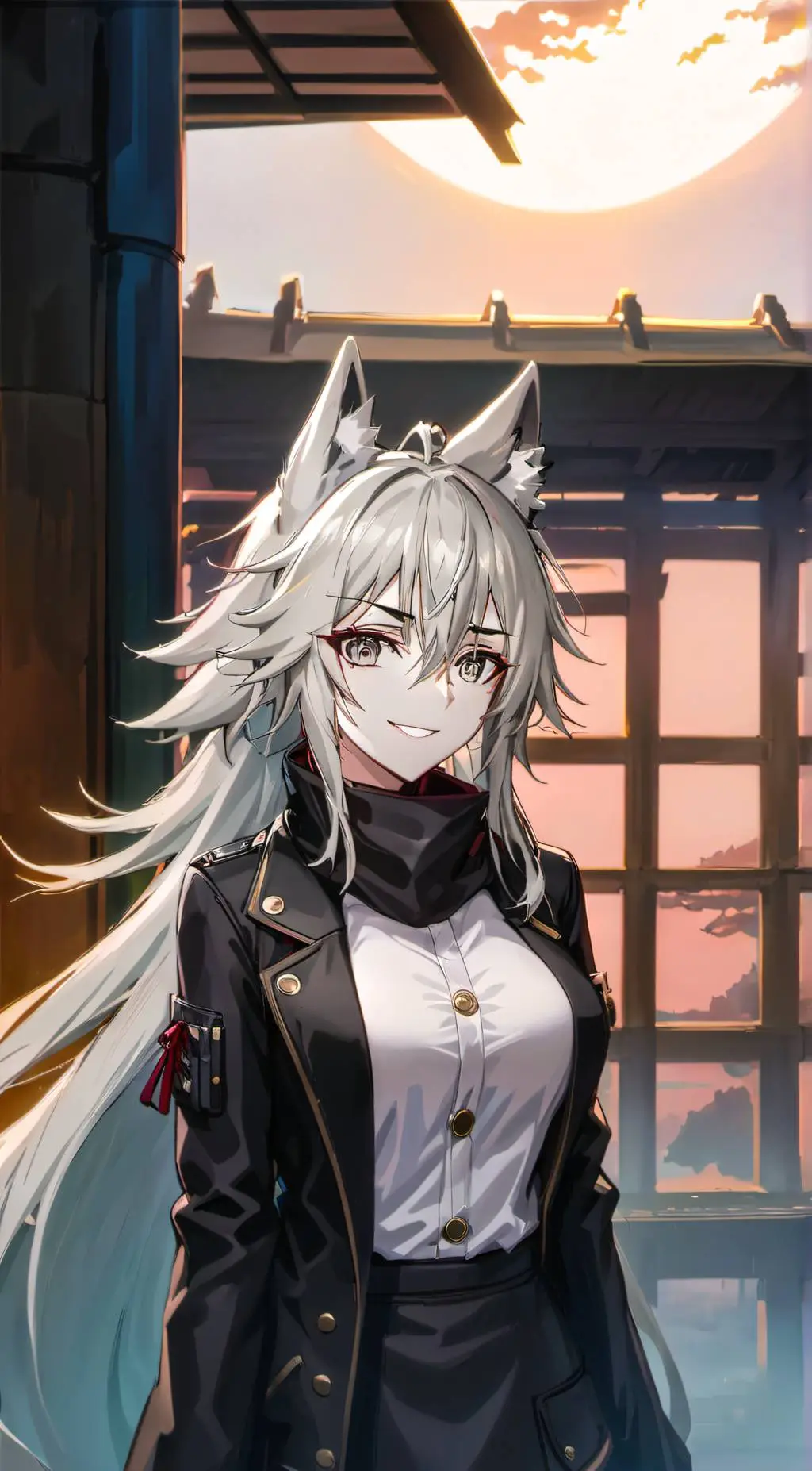 ai character: Lappland  background