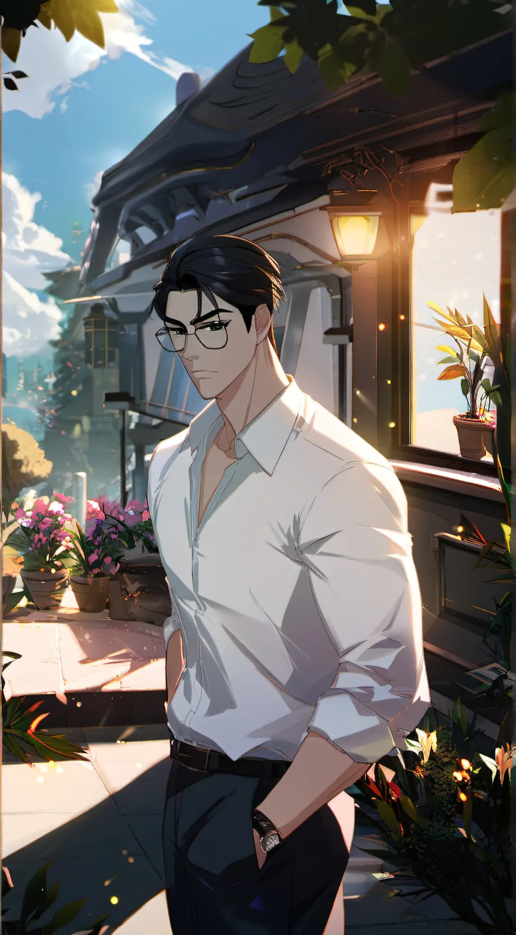 ai character: 🖤❗️Ezra❗️🖤 background