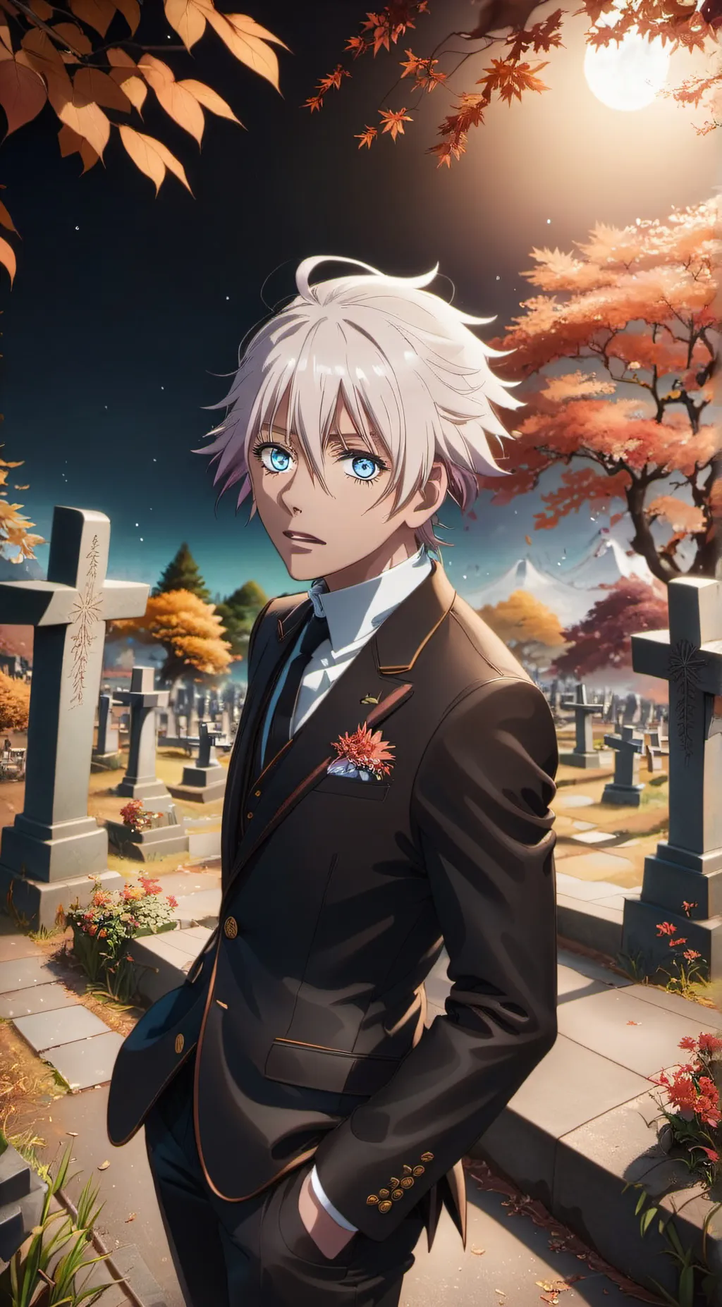 ai character: Satoru Gojo background