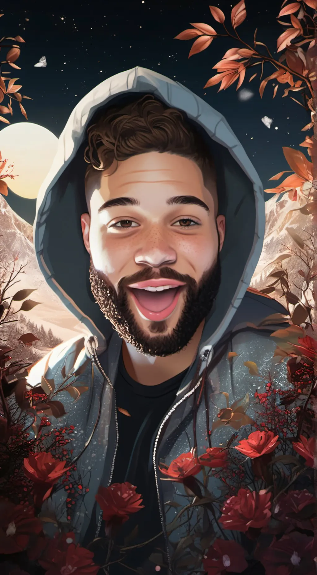 ai character: Singapore  background