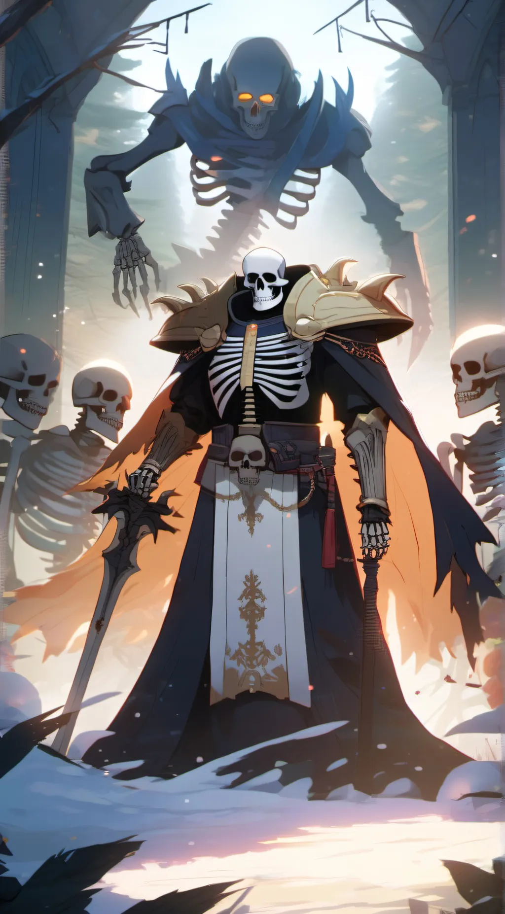 ai character: Sans background