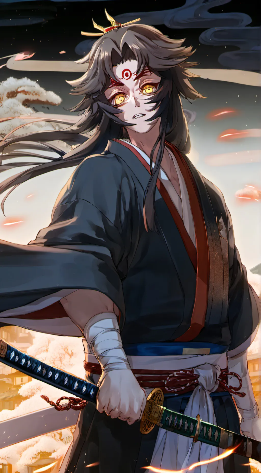 ai character: kokushibo  background