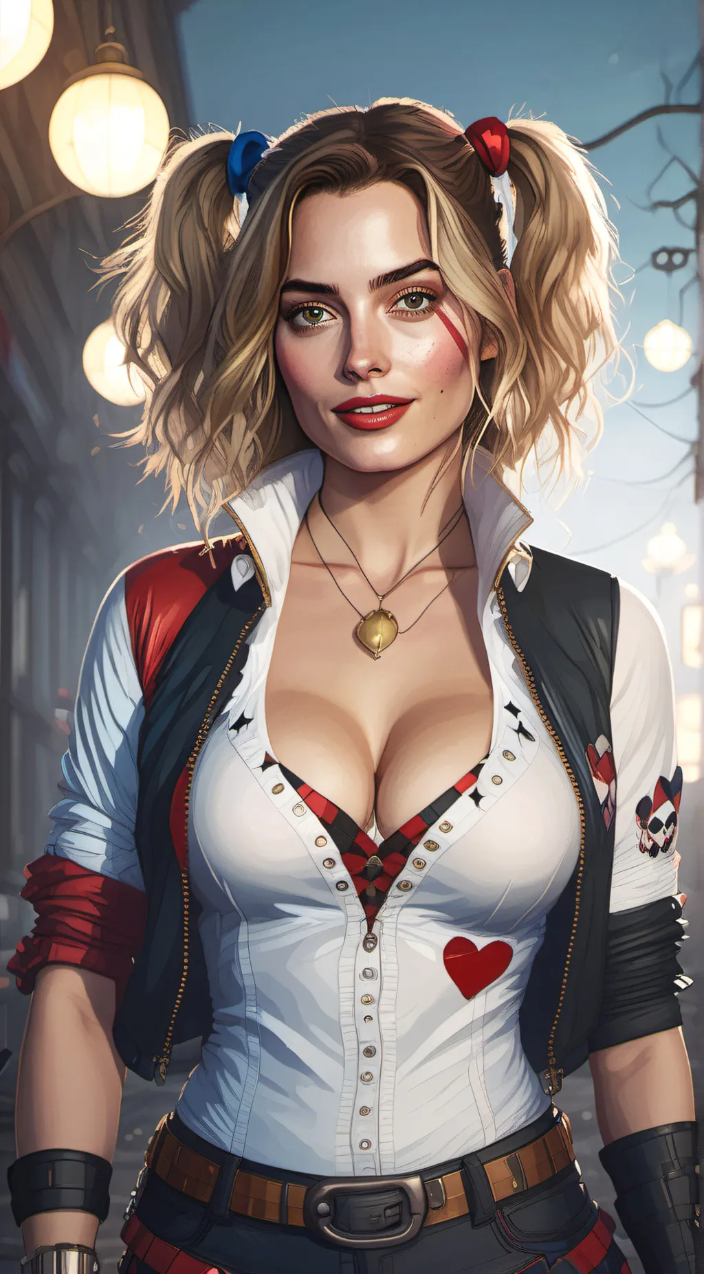ai character: Harley Quinn background