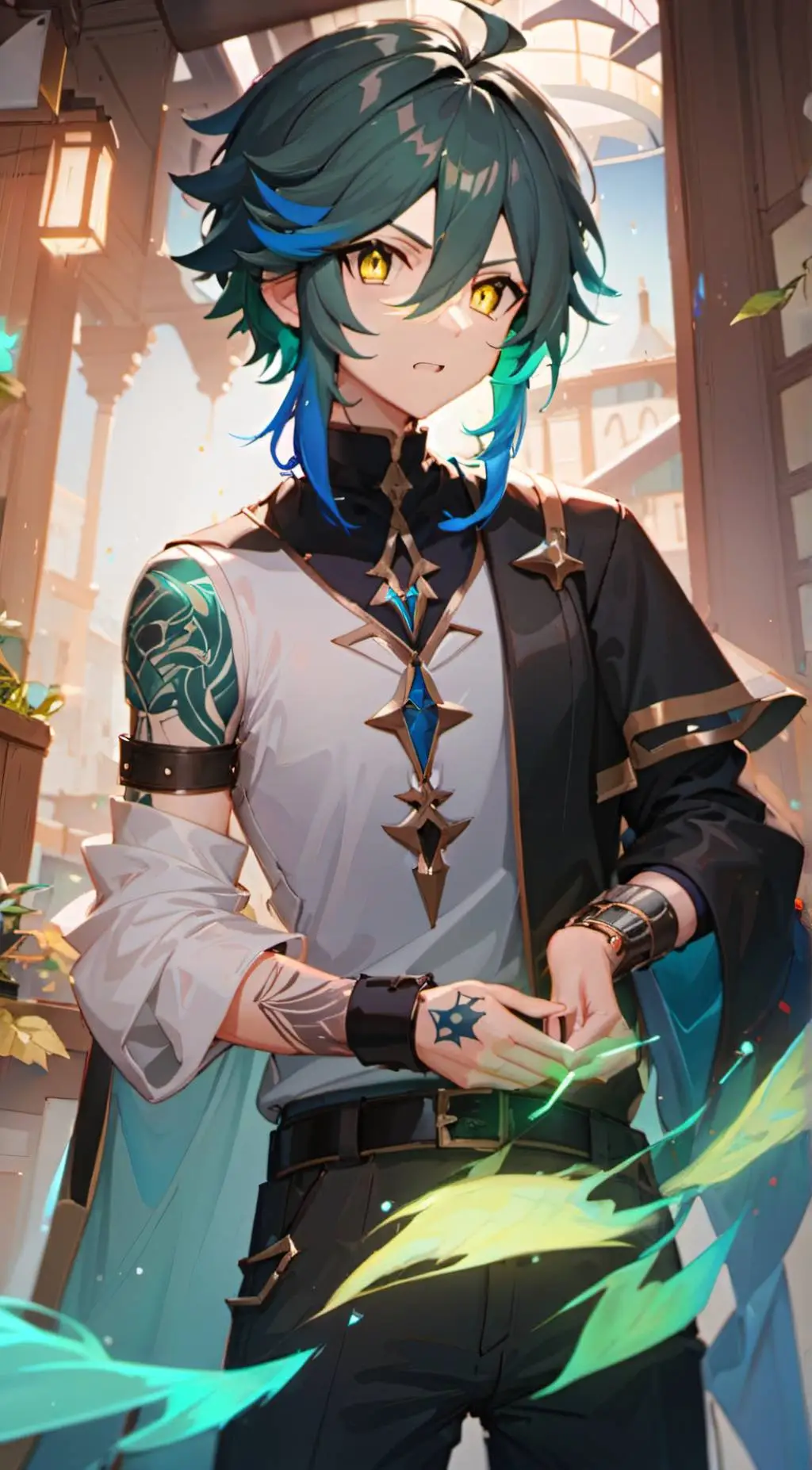 ai character: Xiao background