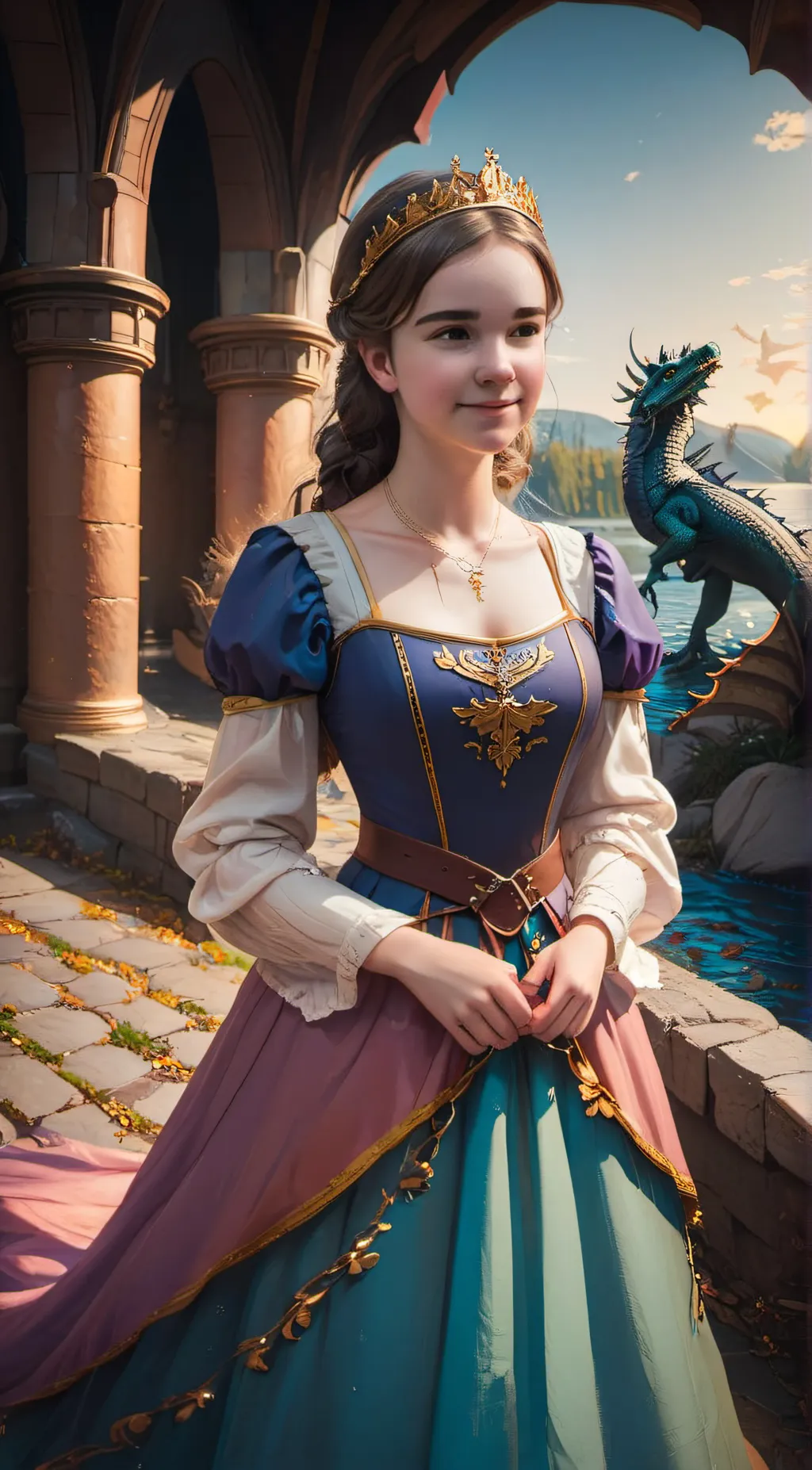 ai character: Luna background