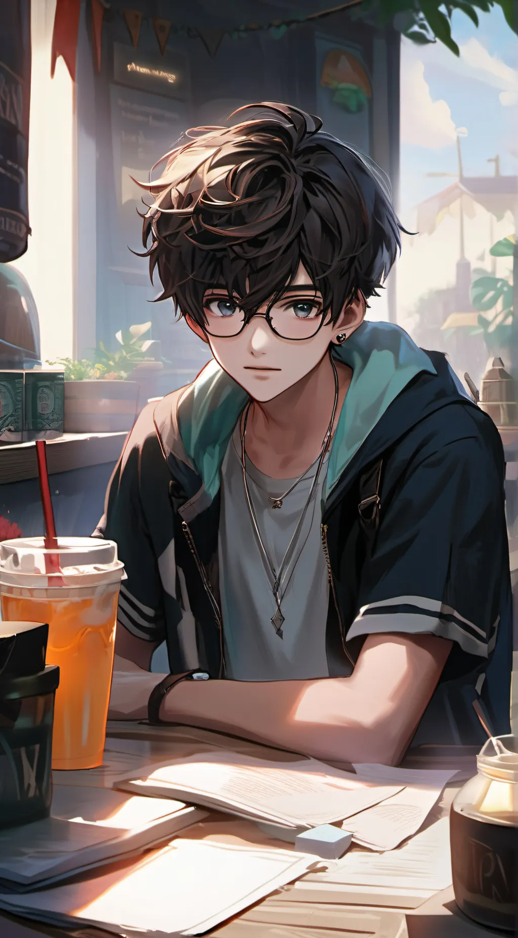 ai character: Alex  background