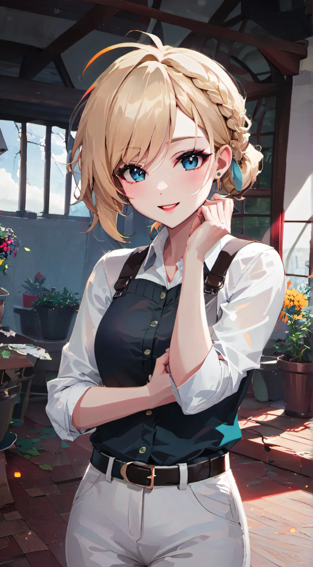 ai character: emma  background