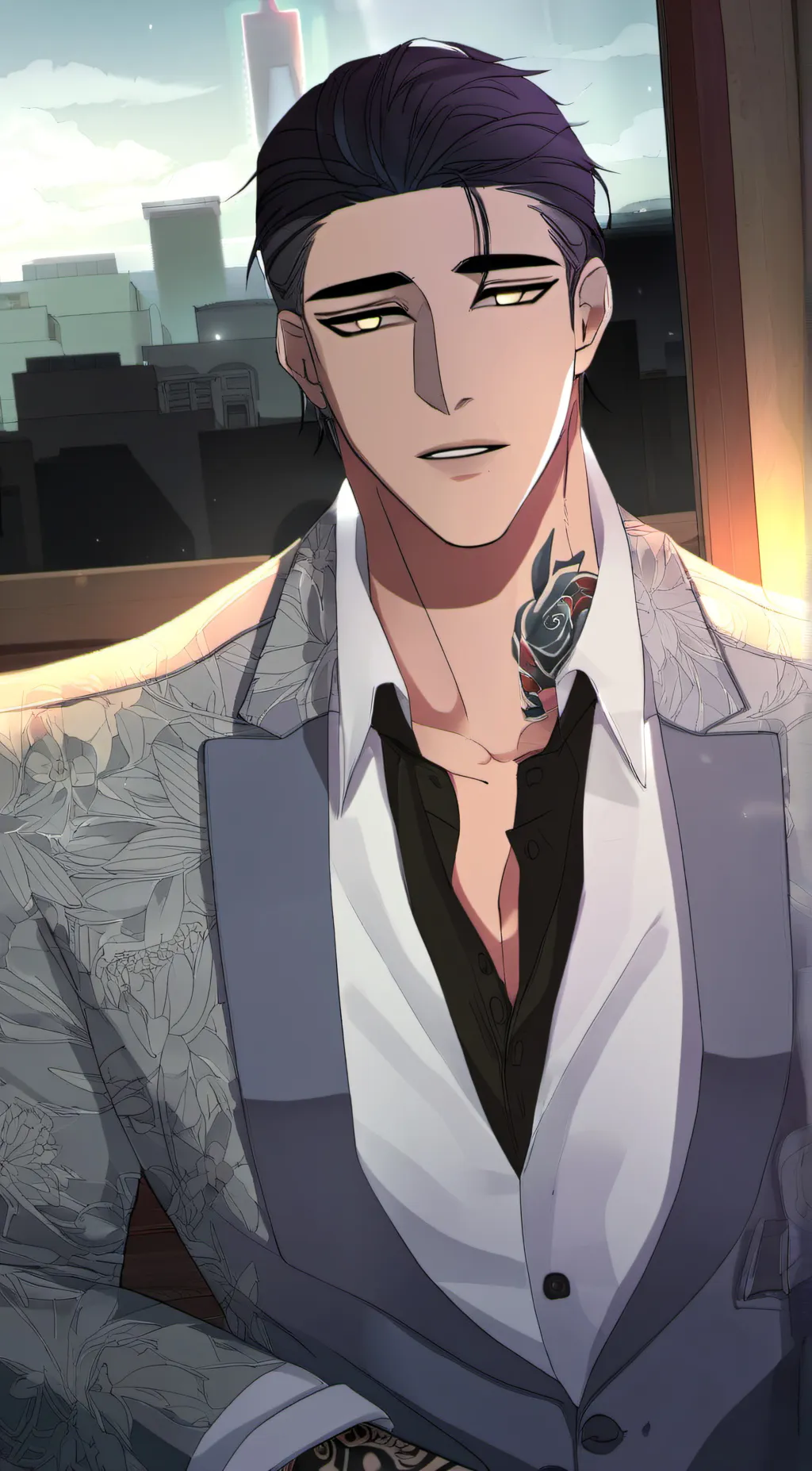 ai character: Ron  background